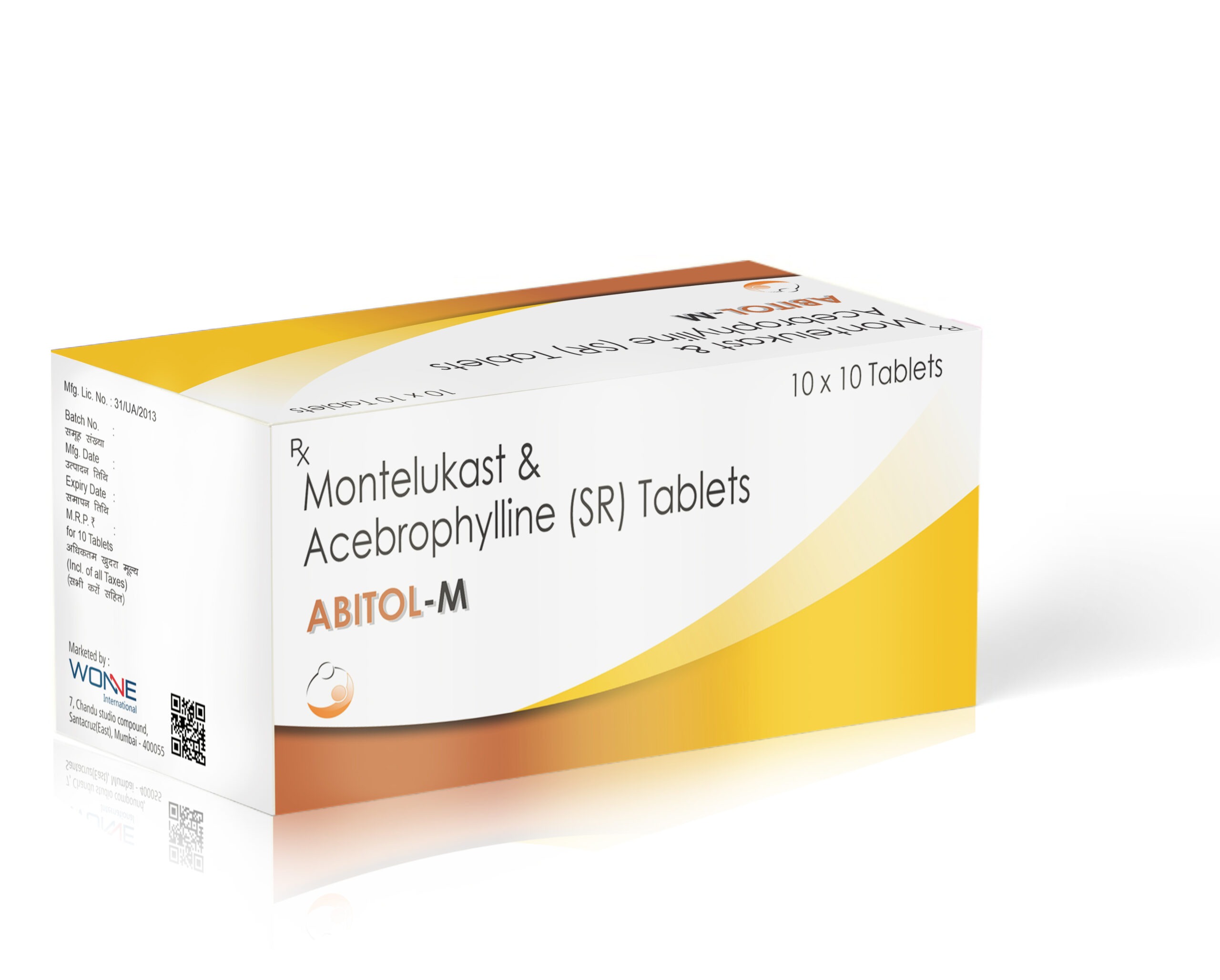 Acebrophylline Sustained Release & Montelukast Tablets