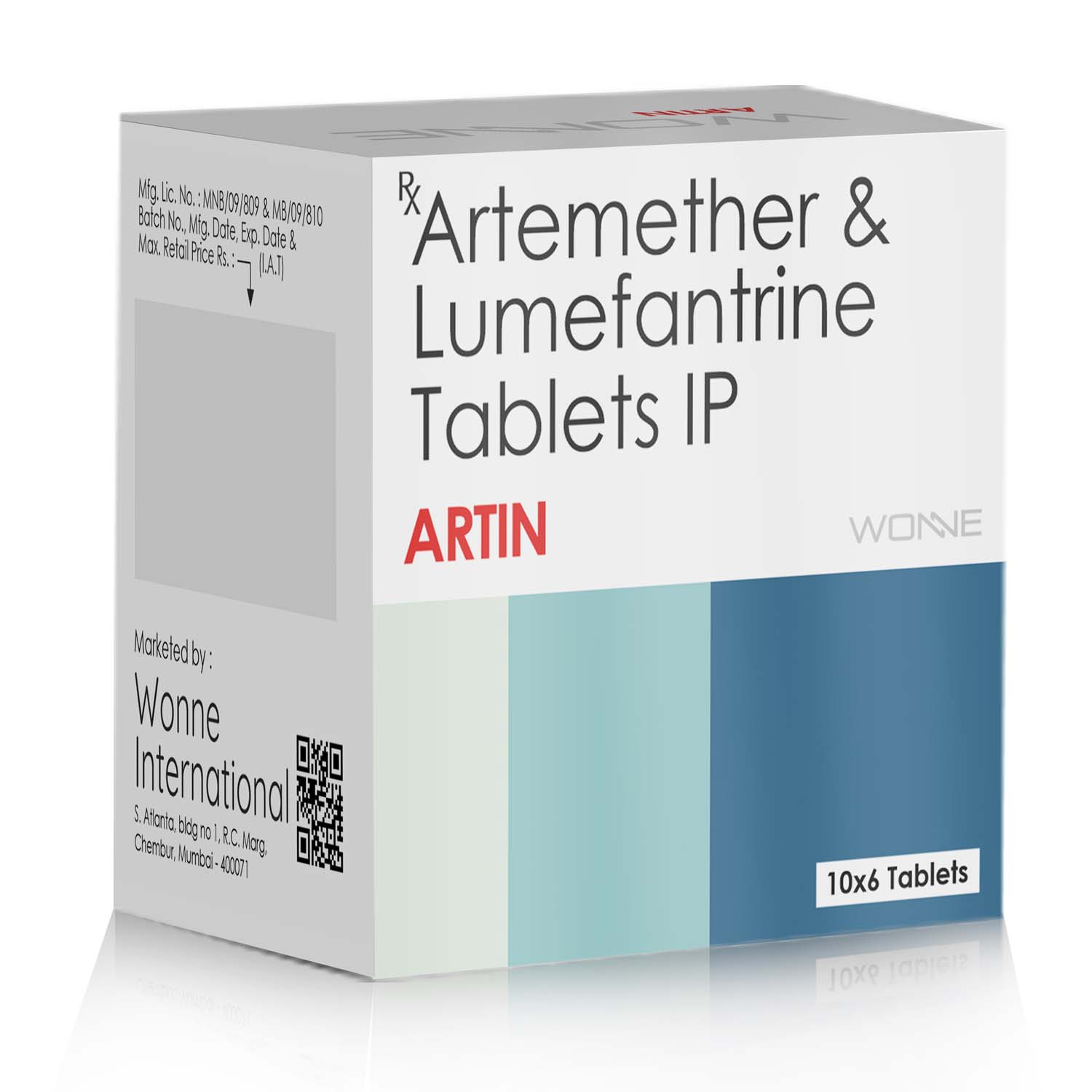 Artemether 80 mg + Lumefantrine 480 mg Tablets