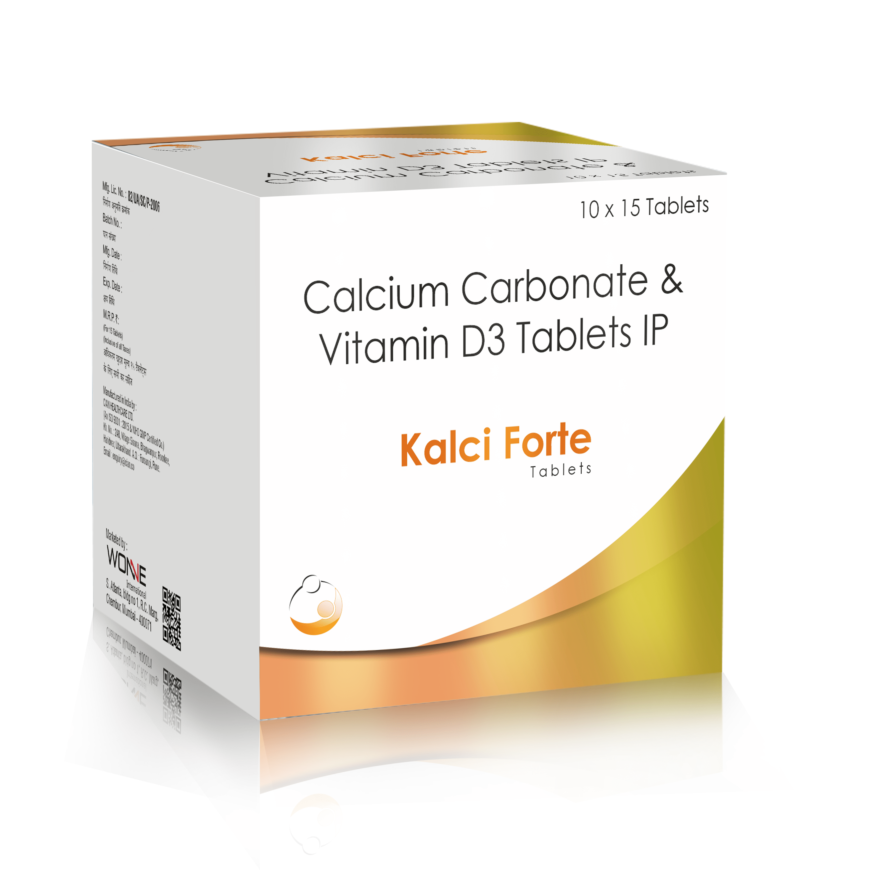 Calcium Carbonate & Vitamin D3 Tablets IP