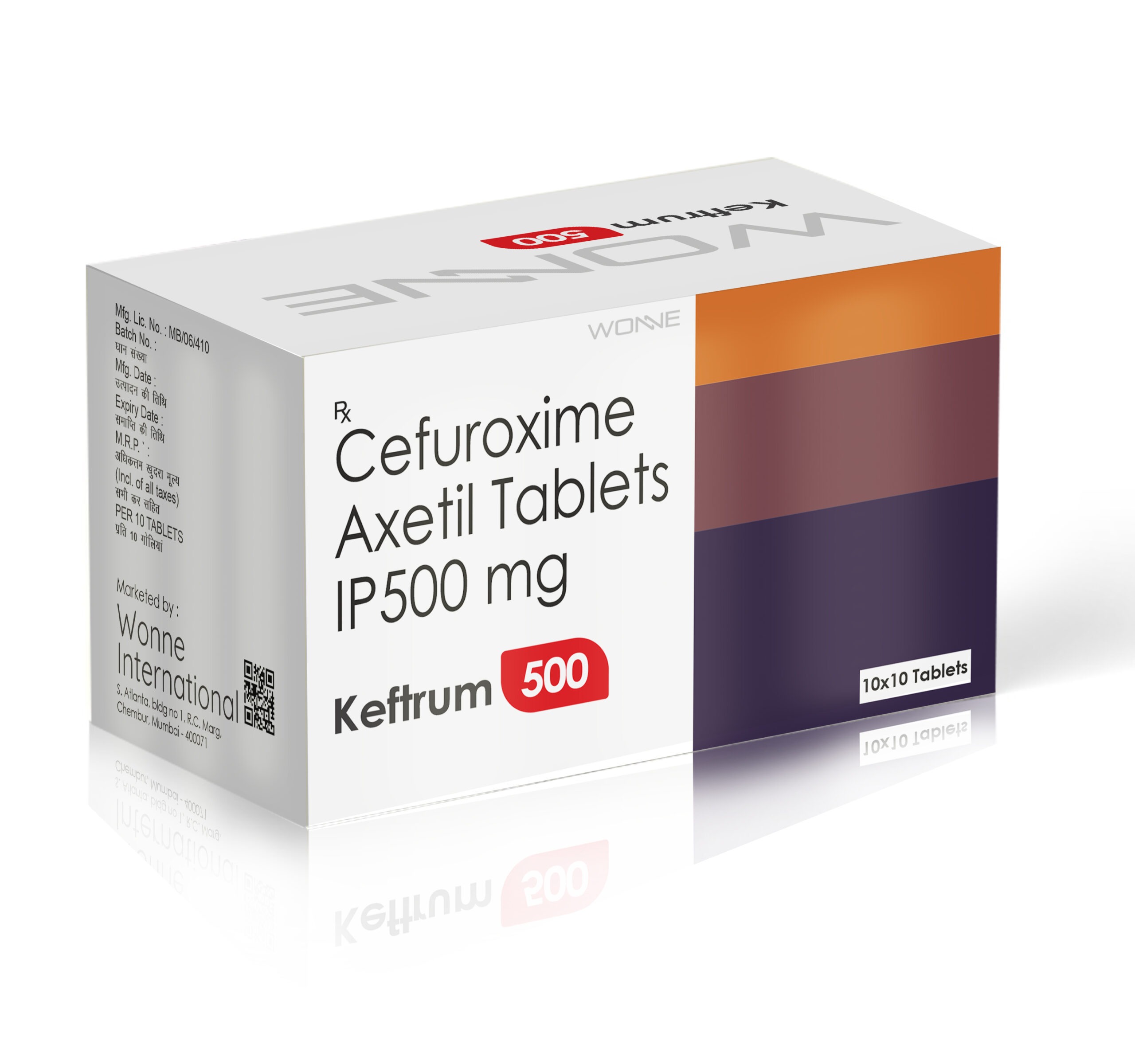 Cefuroxime Axetil 500 mg Tablets IP - Keftrum 500 Tablets