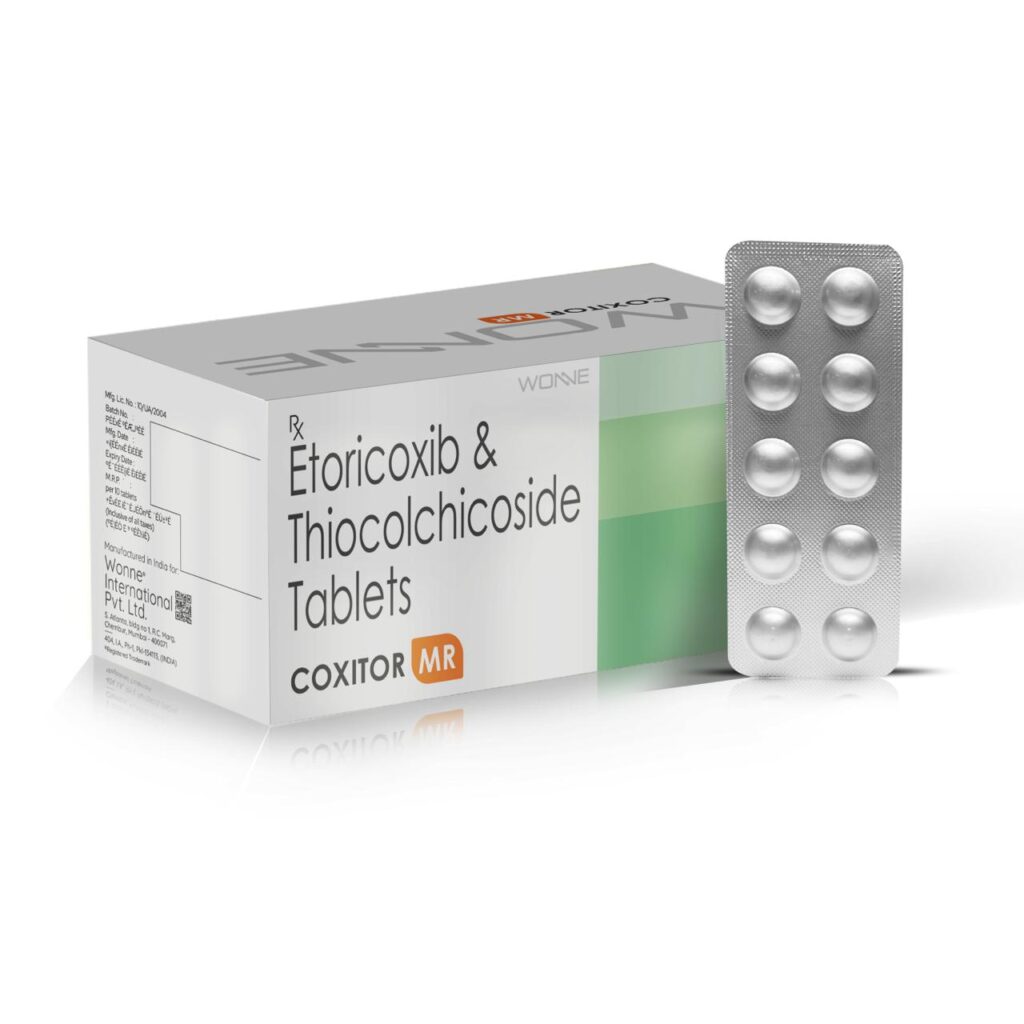 Etoricoxib & Thiocolchicoside Tablets - Coxitor MR Tablets
