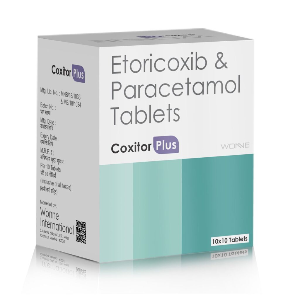 Etoricoxib & paracetamol Tablets - Coxitor Plus Tablets