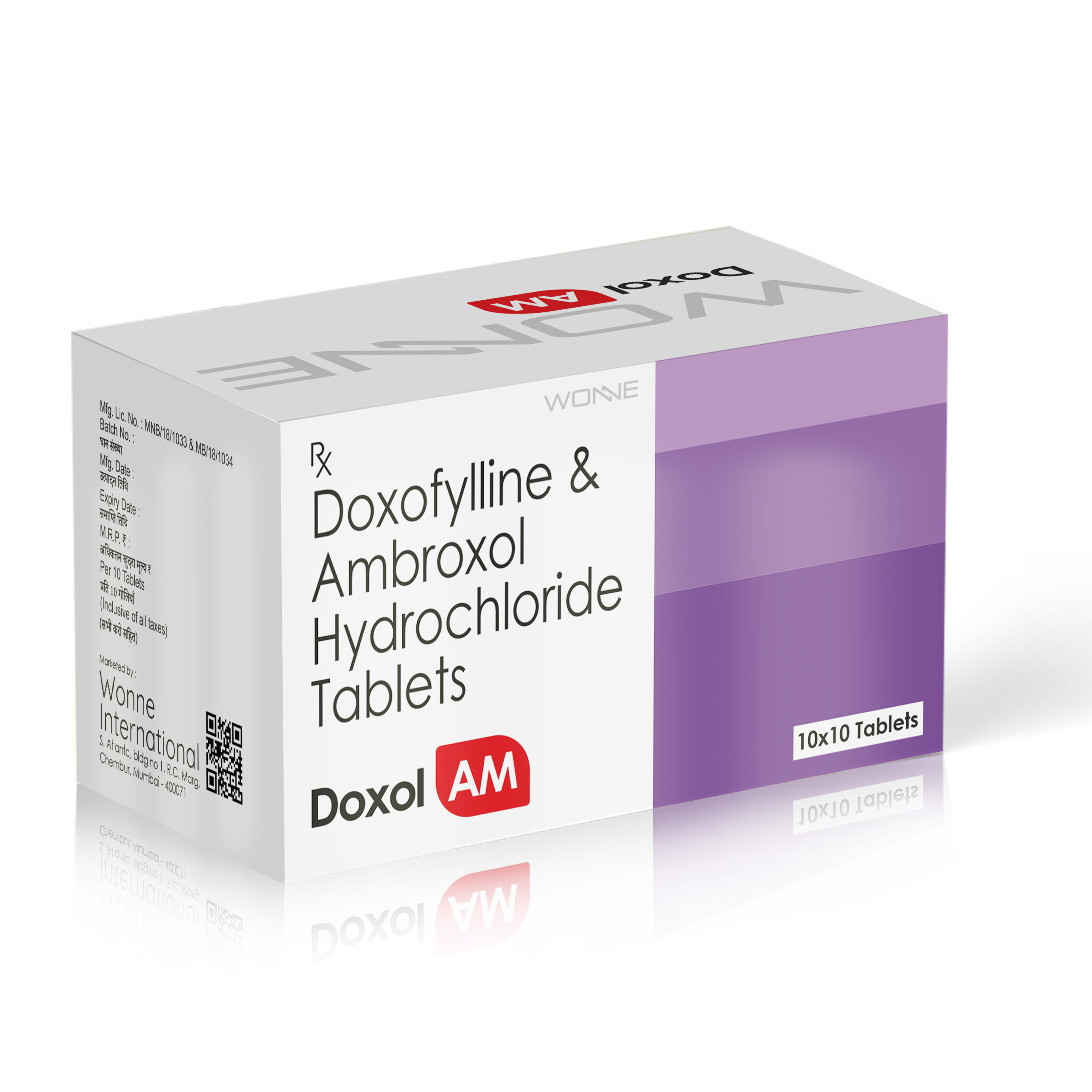 Doxophylline & Ambroxol Hydrochloride Tablets - Doxol AM Tablets - Wonne International