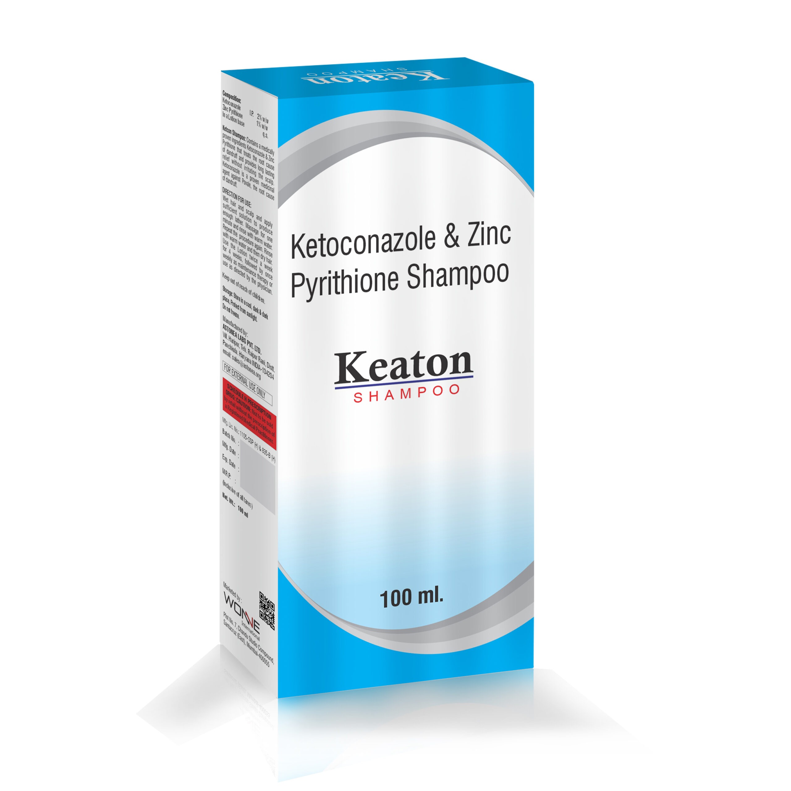 Ketoconazole 2% wv & Zinc Pyrithione 1% (ZPTO) shampoo