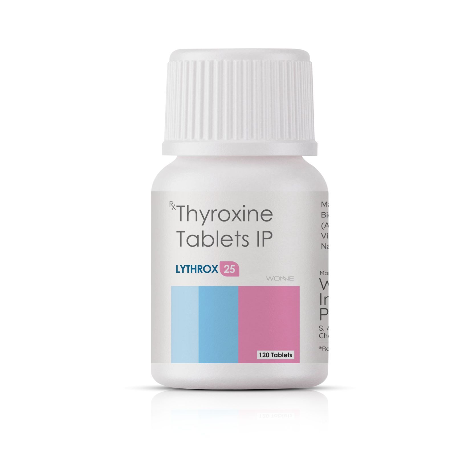 Thyroxine Sodium Tablets IP 25 MCG - Lythrox 25 Tablets - Wonne International