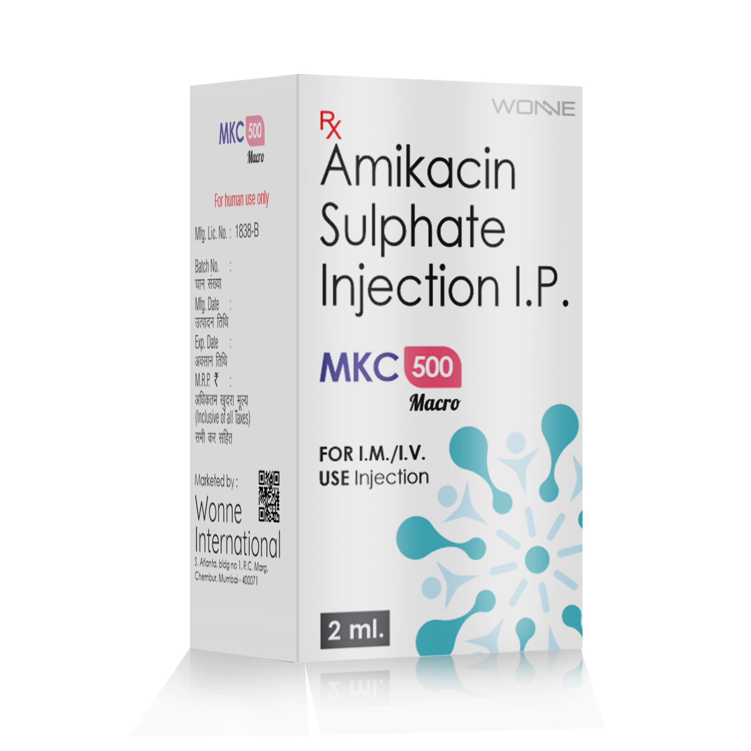Amikacin Sulphate Injection IP 500 MG – MKC 500 Injection - Wonne International