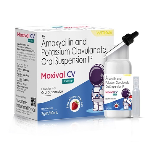 Moxival CV Paediatric Antibiotic Drops 10 ml