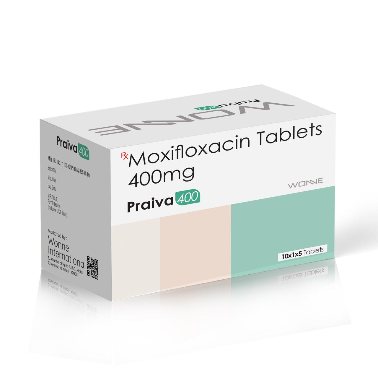 Moxifloxacin Tablets 400 Mg - Praiva 400 Tablets - Wonne International