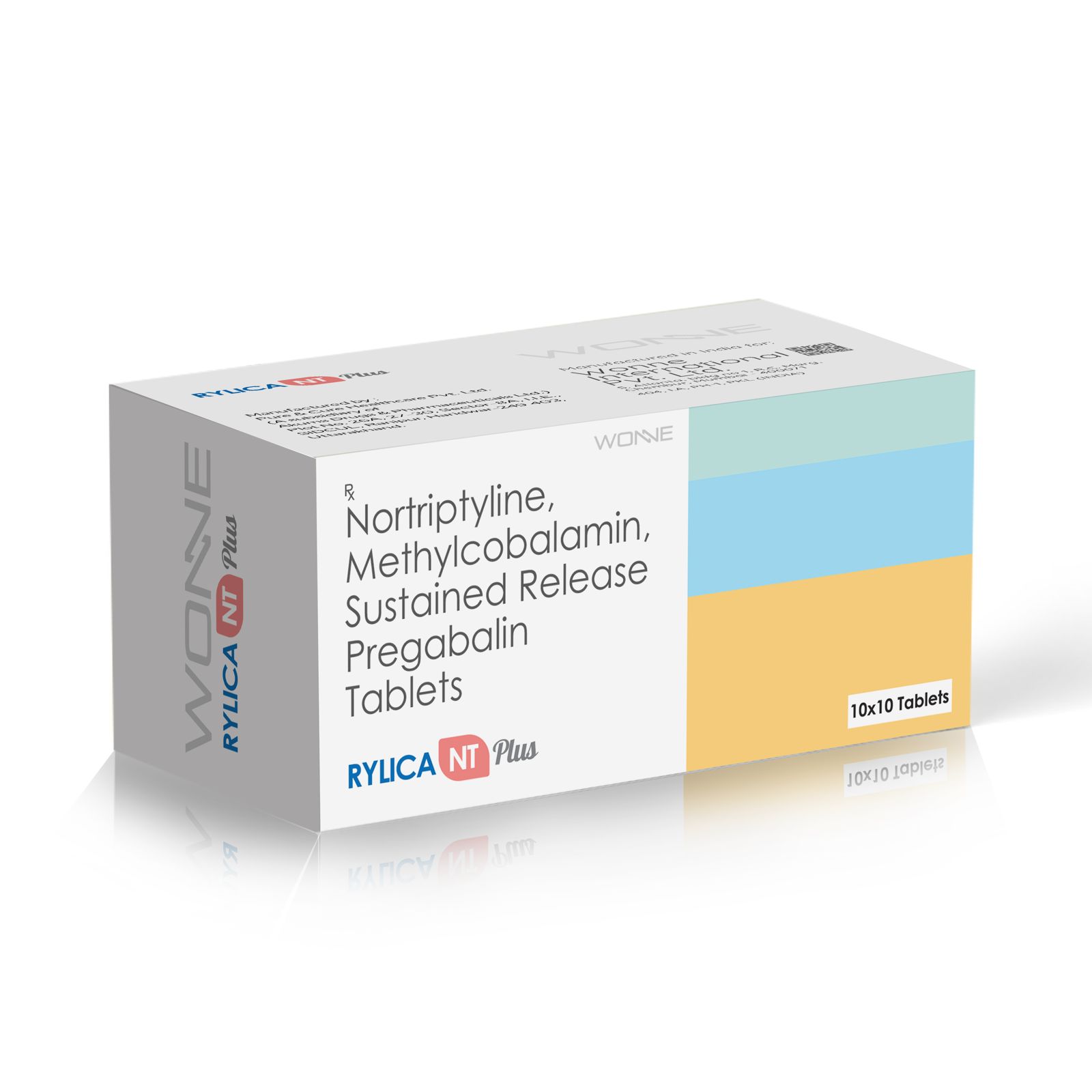 Pregabalin Nortriptyline & Methylcobalamin Tablets – Rylica NT PLUS Tablets - Wonne International