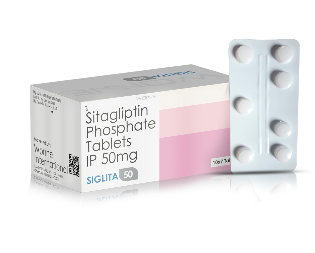 Siglita 50 Tablets Sitagliptin Phosphate 50mg