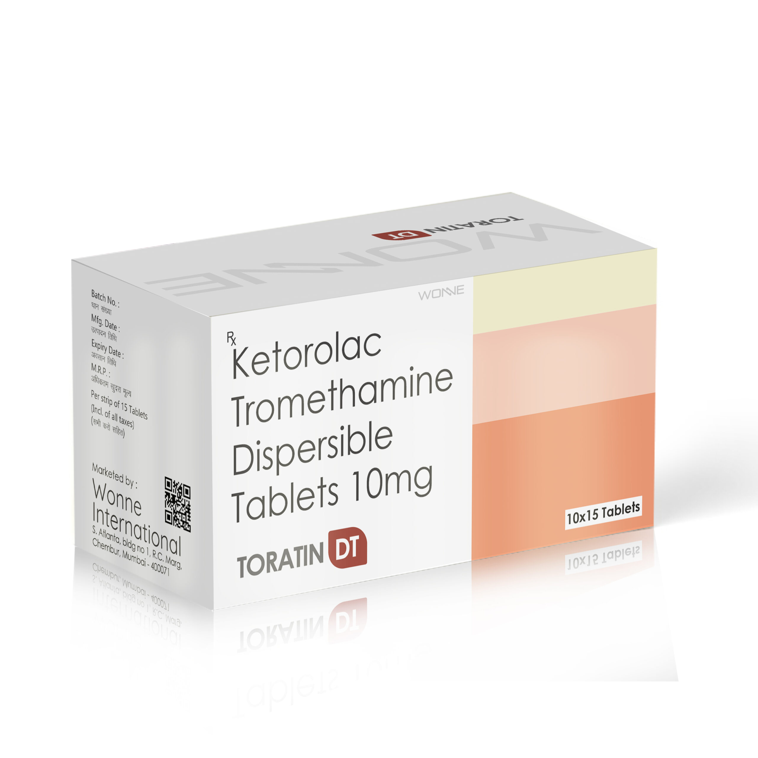 Ketorolac Tromethamine Dispersible Tablets 10Mg – Toratin DT Tablets Ketorolac Tromethamine Dispersible Tablets 10Mg – Toratin DT Tablets - Wonne International