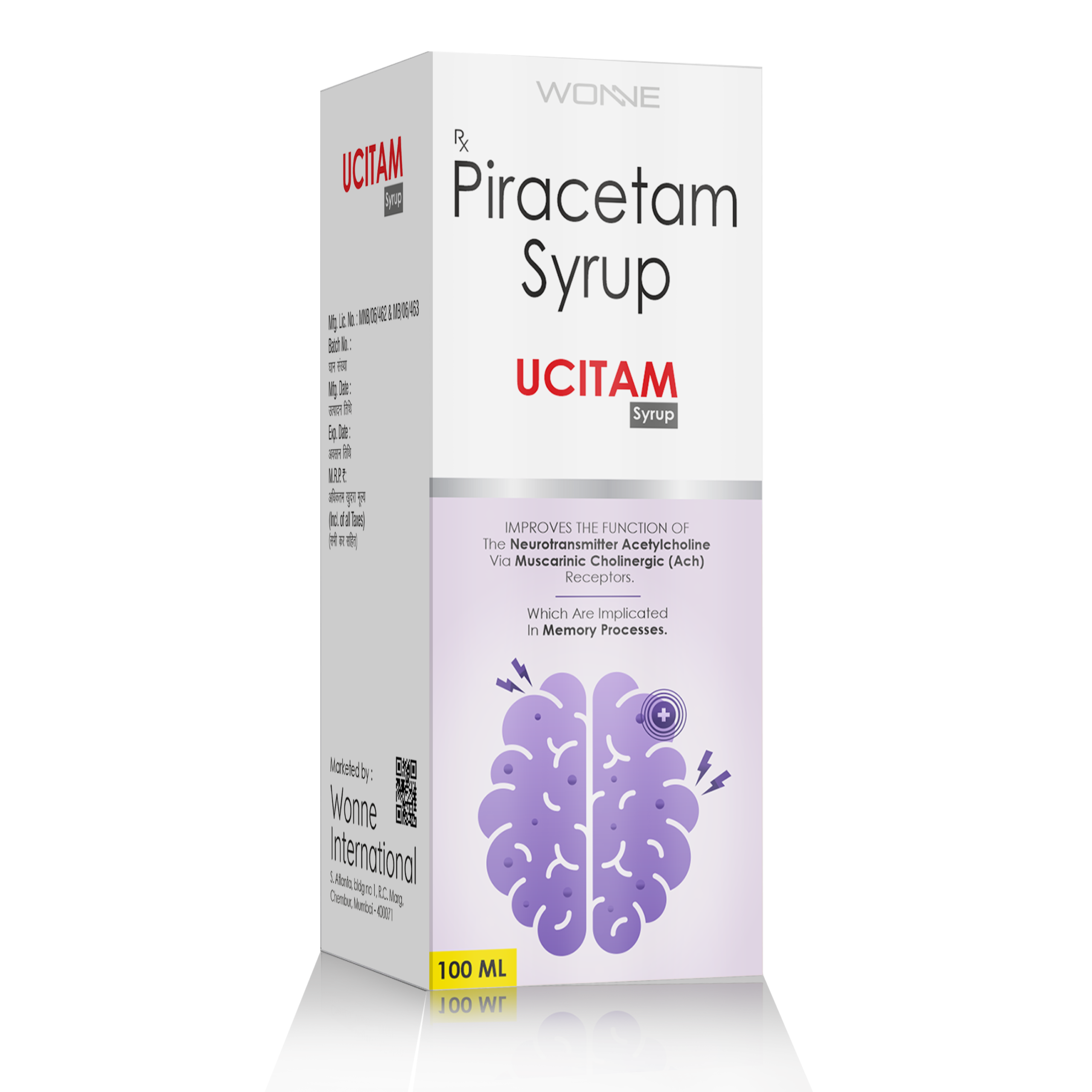 Piracetam Syrup 500MG – Ucitam Syrup - Wonne International