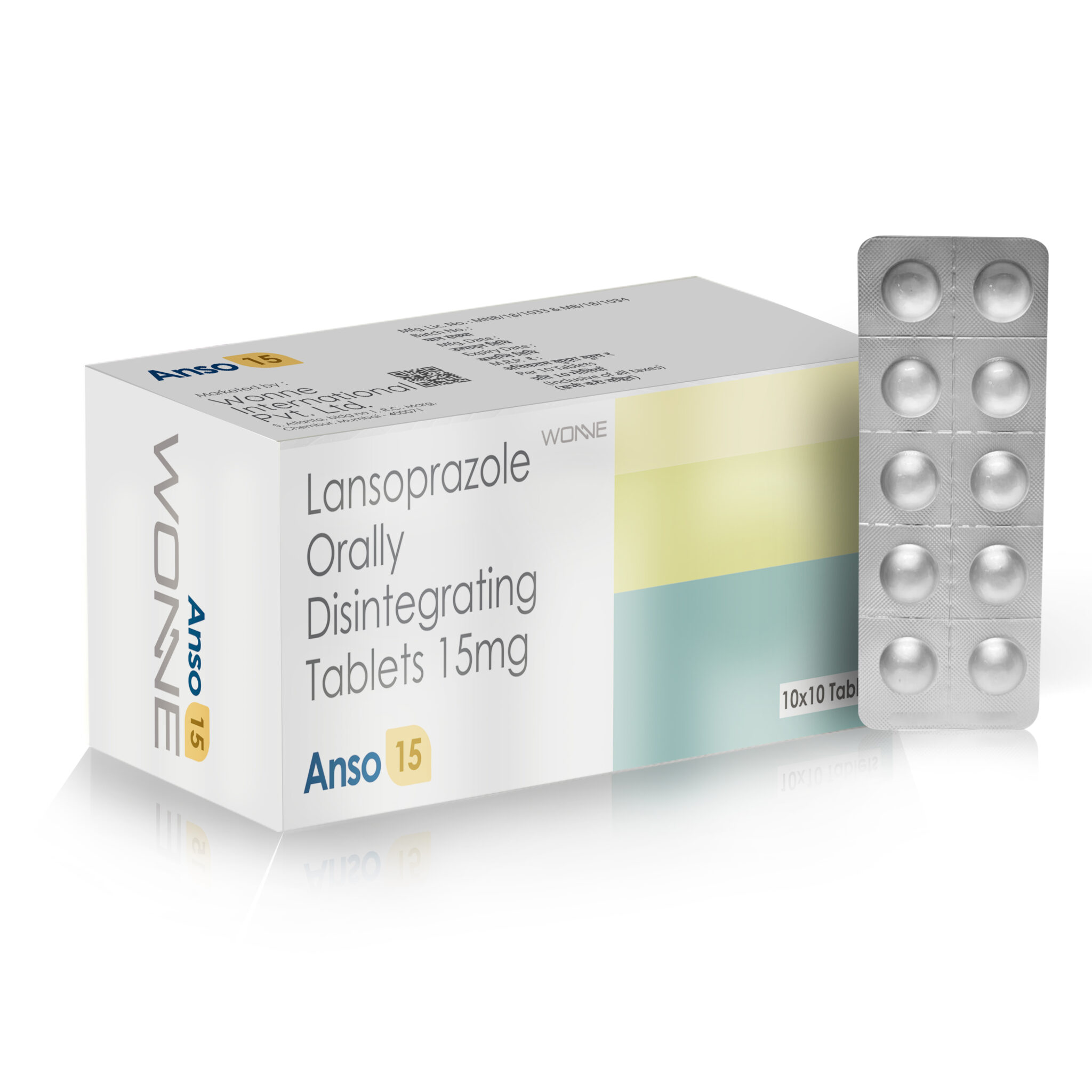 Lansozex Orally Disintegrating Tablets - Anso 15 Tablets