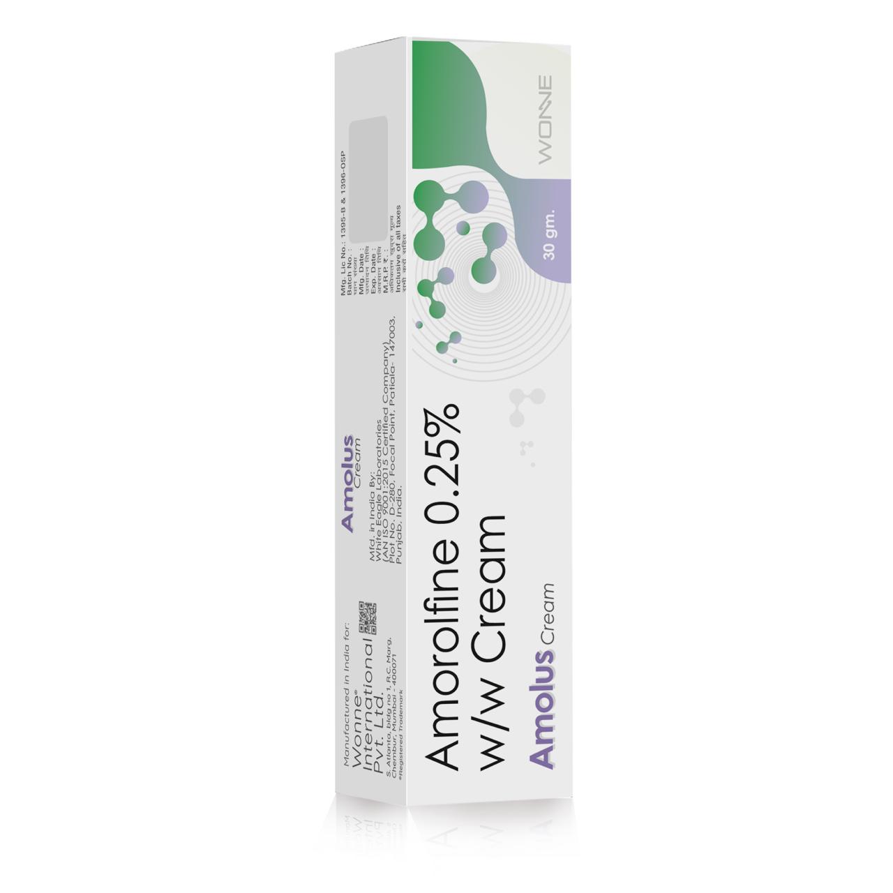 Amorolfine 0.25% Cream – Amolus Cream - Wonne International