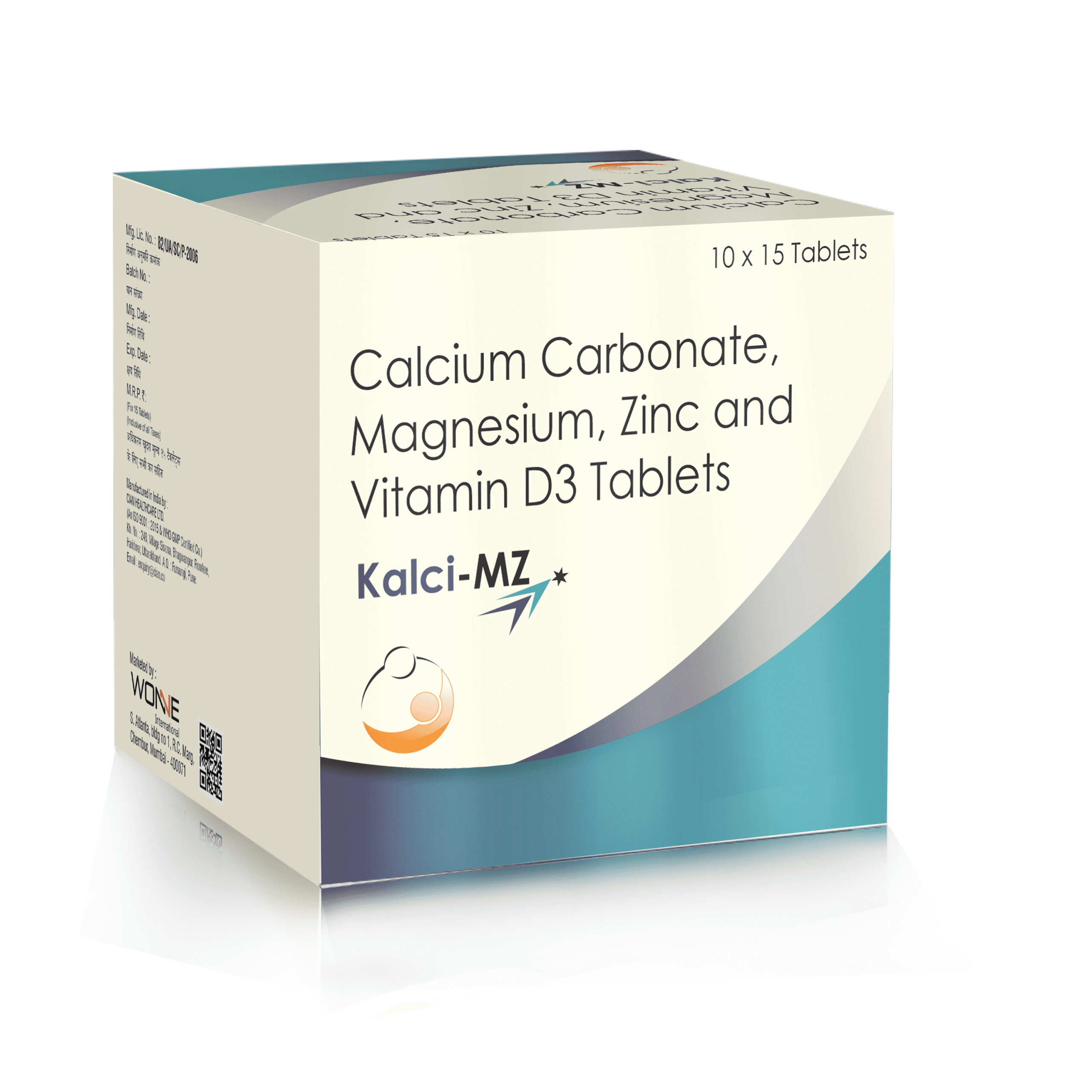 Calcium Carbonate Magnesium Zinc & Vitamin D3 Tablets