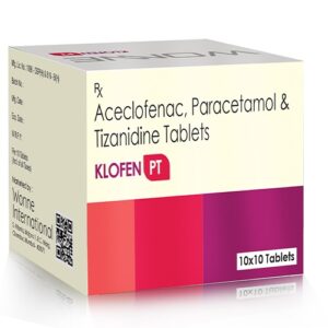 Kolfen Aceclofeac Paracetamol & Tizanidine Tablets - Klofen PT Tablets