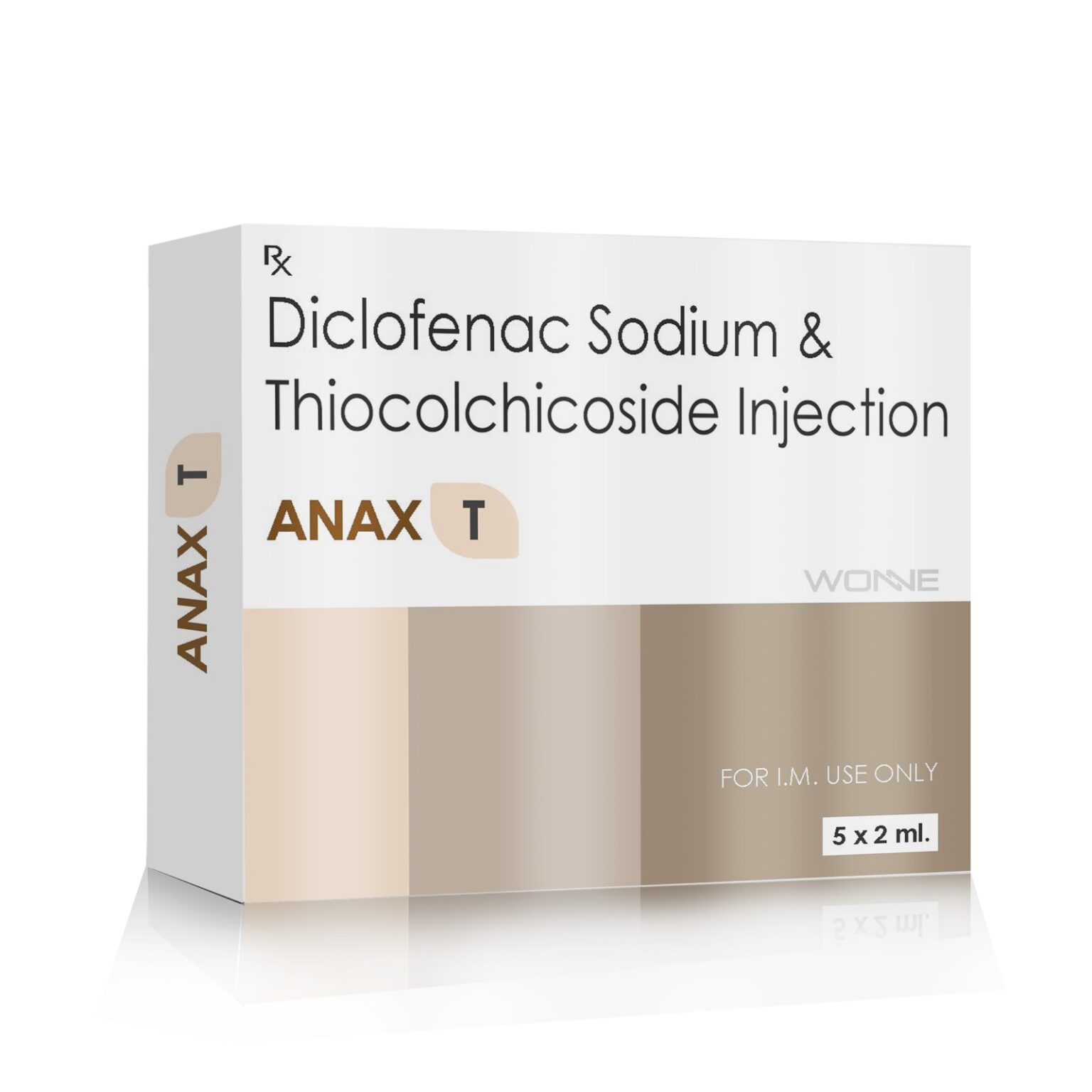 Diclofenac Sodium & Thiocolchicoside Injection - Anax T Injection