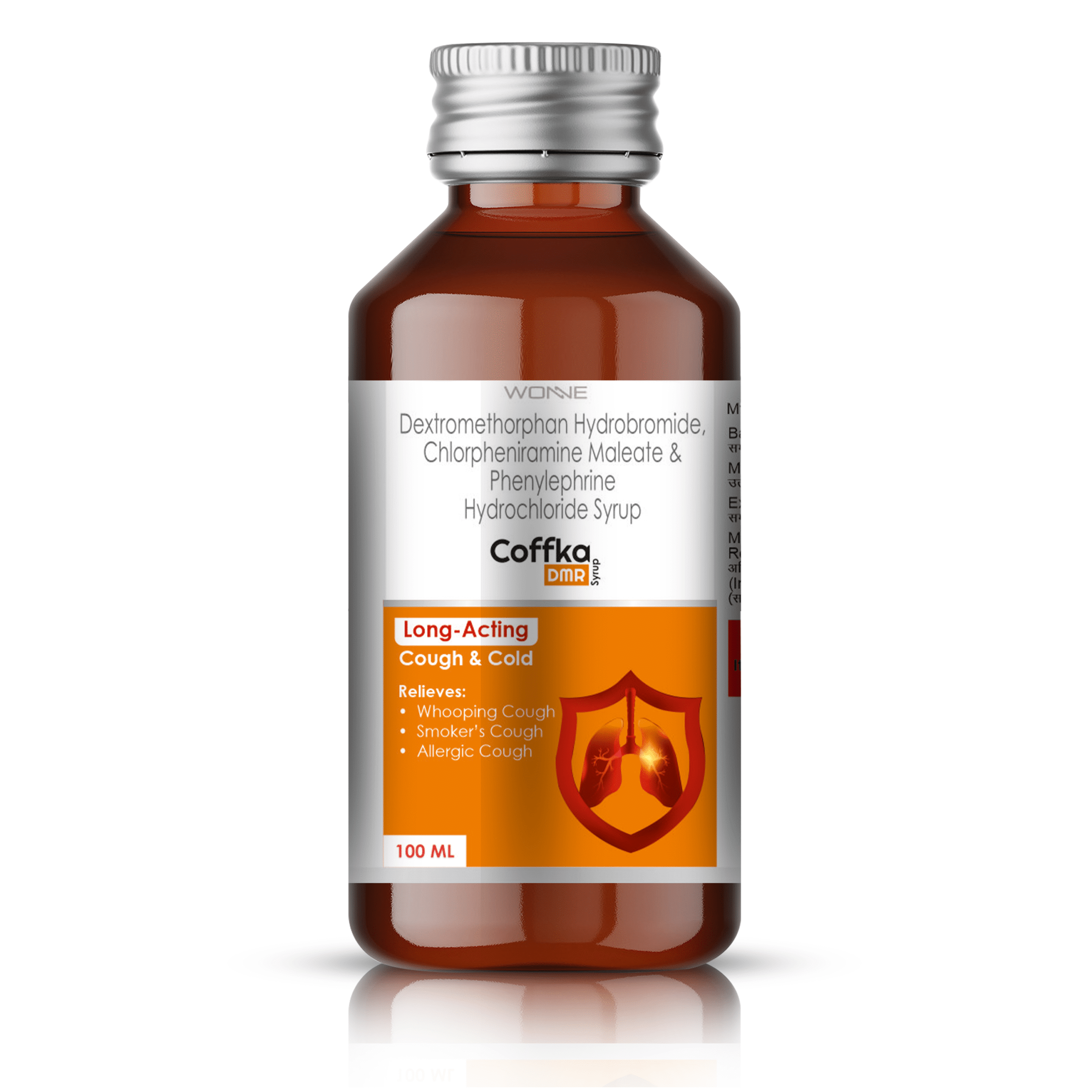 Chlorpheniramine Dextromethorphan And Phenylephrine Syrup - Wonne International