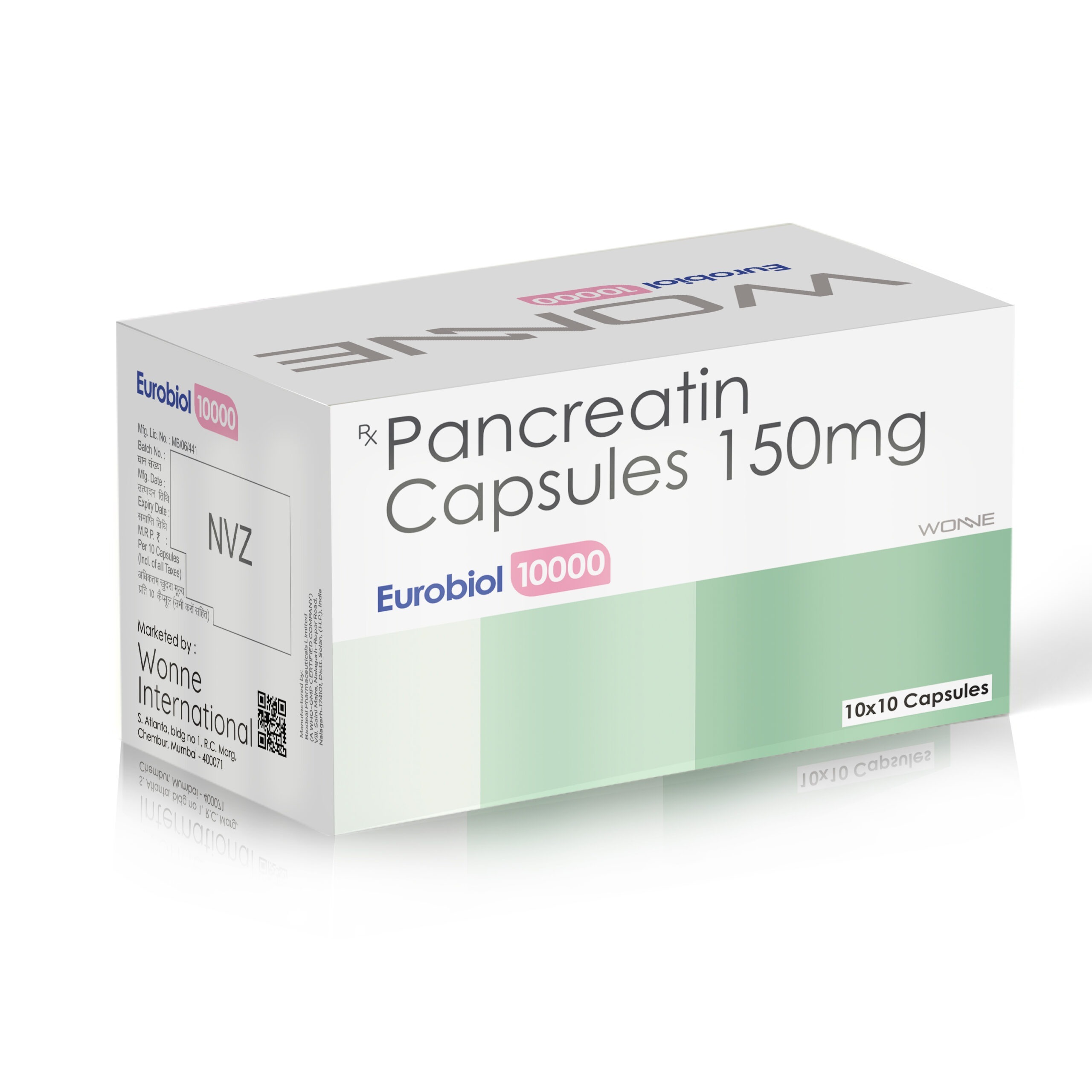 Pancreatin Capsules 150MG - Wonne International
