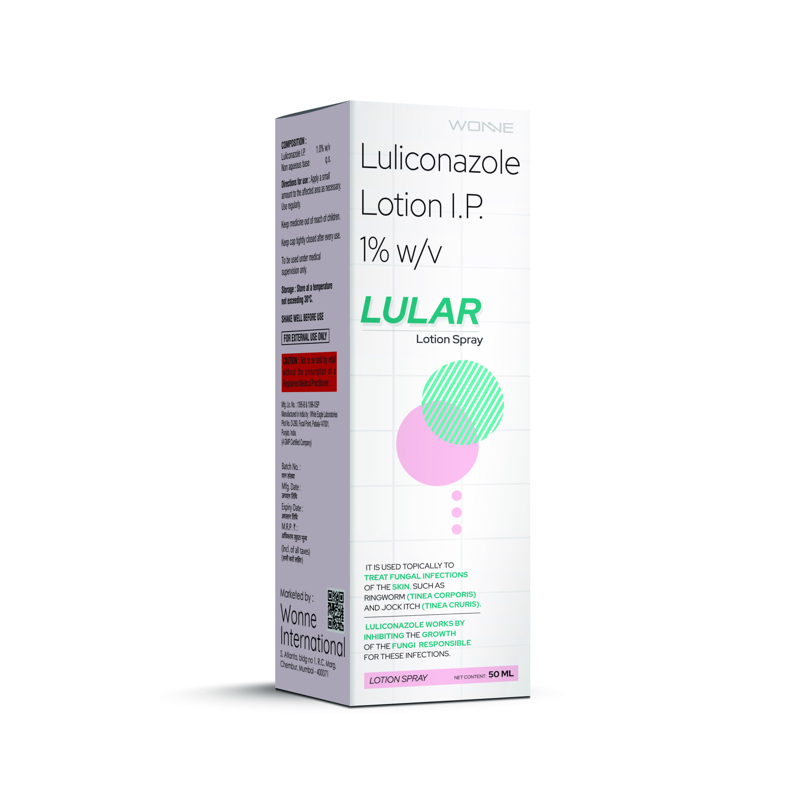 Lular Luliconazole 1% w/w Lotion – Lular Lotion - Wonne International