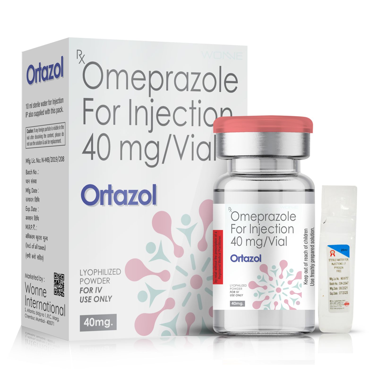 Omeprazole Injection 40 mg Vial