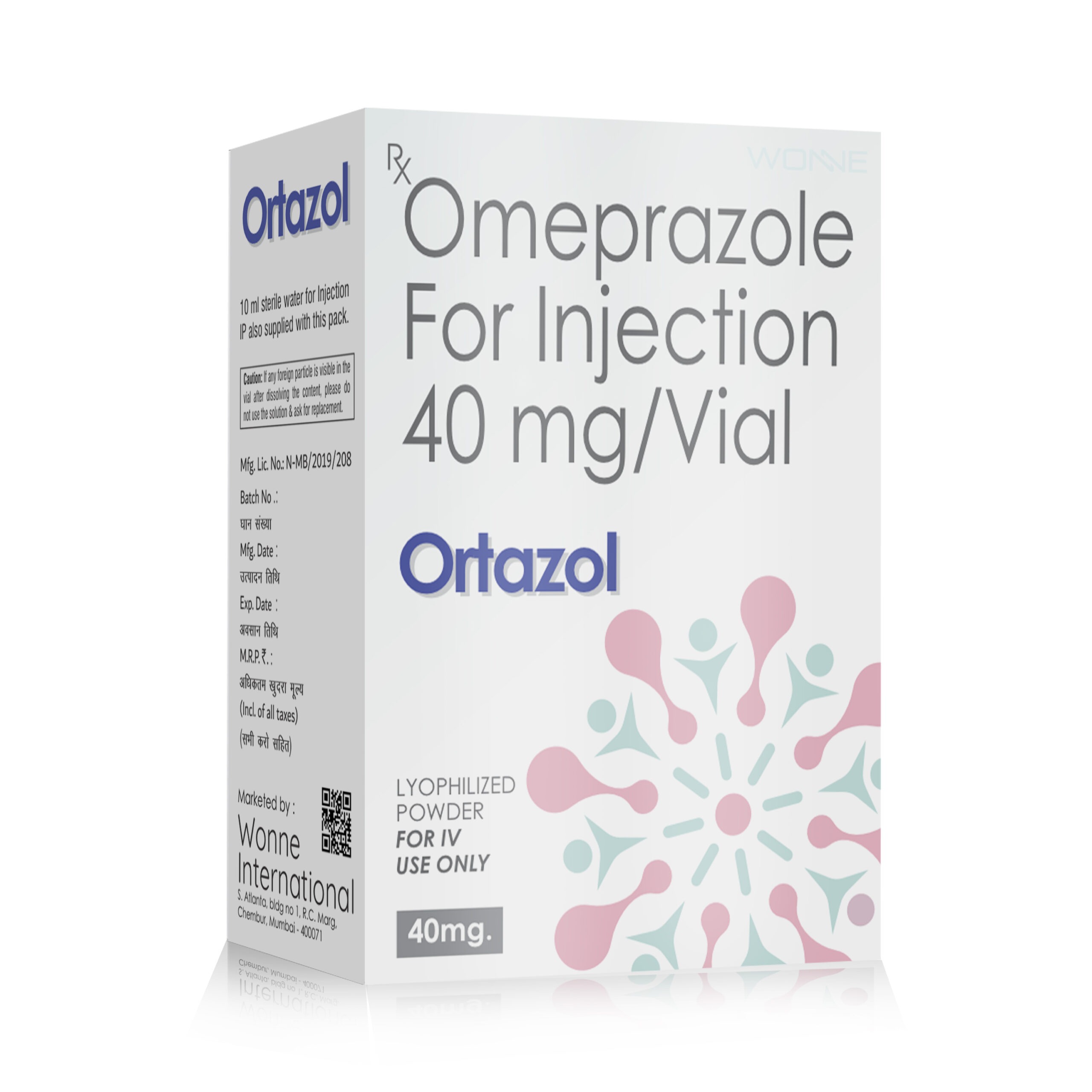 Omeprazole Injection 40 mg Vial - Wonne International