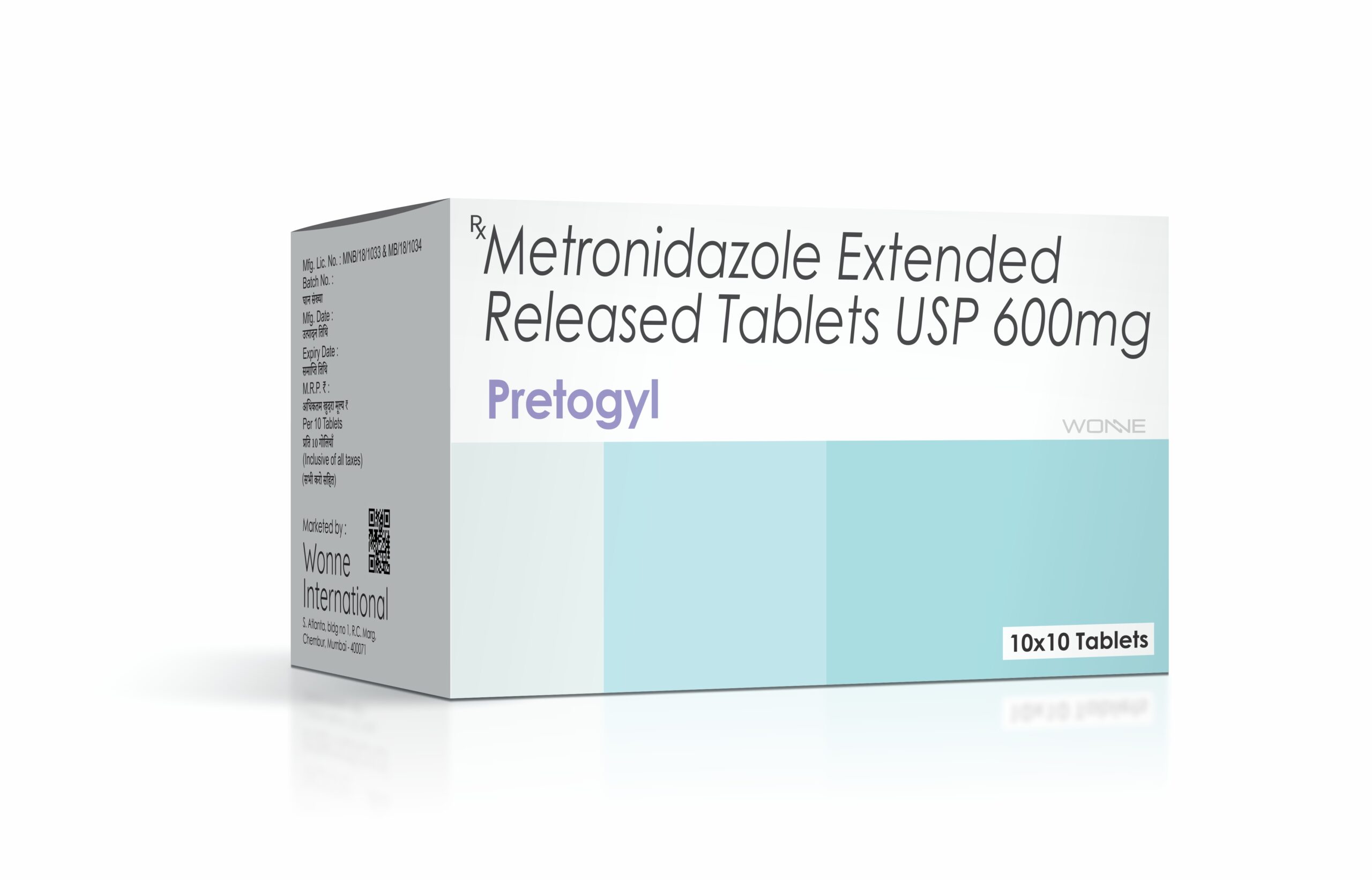 Metronidazole Extended Release Tablets USP 600mg