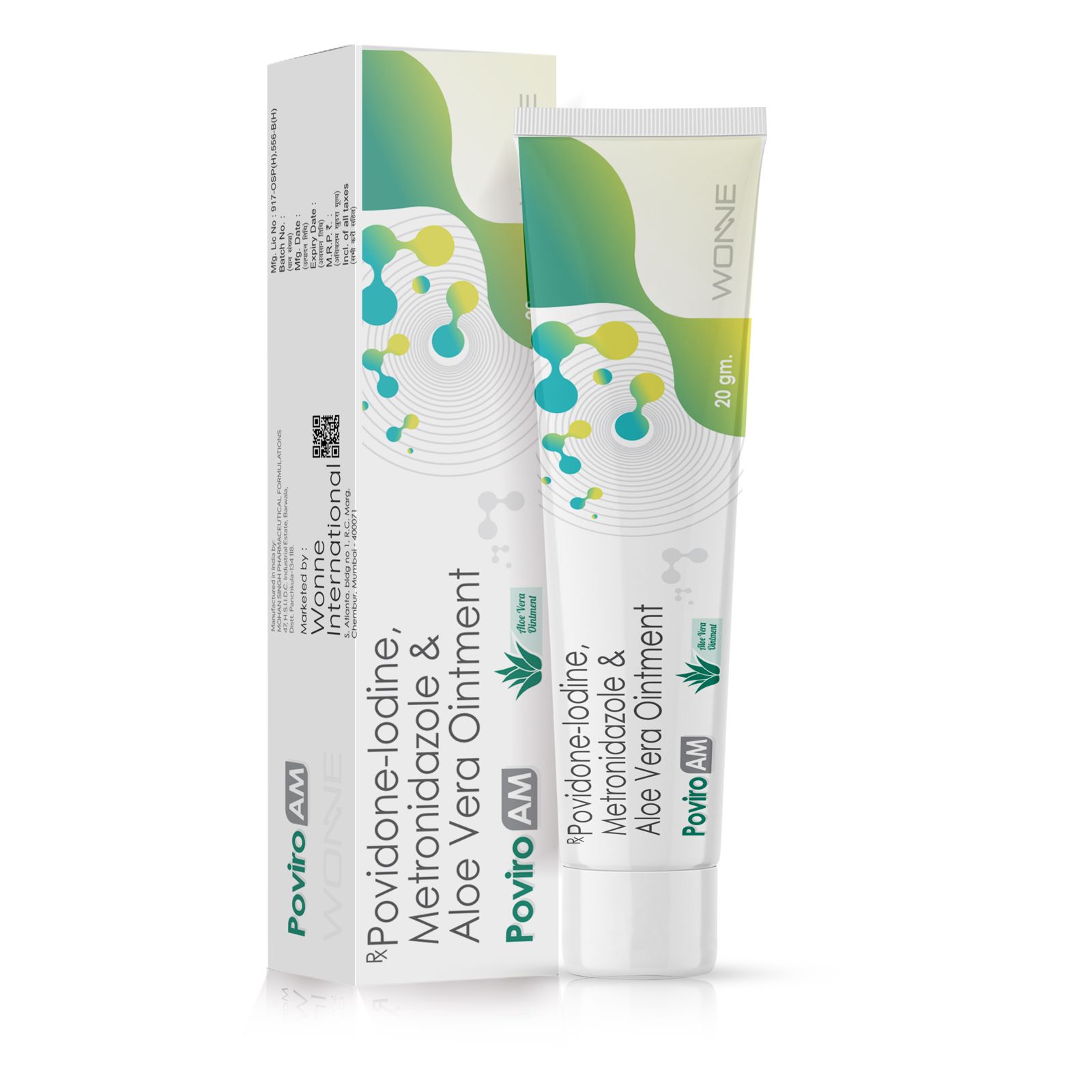 Povidone-lodine Metronidazole & Aloe Vera Ointment Cream