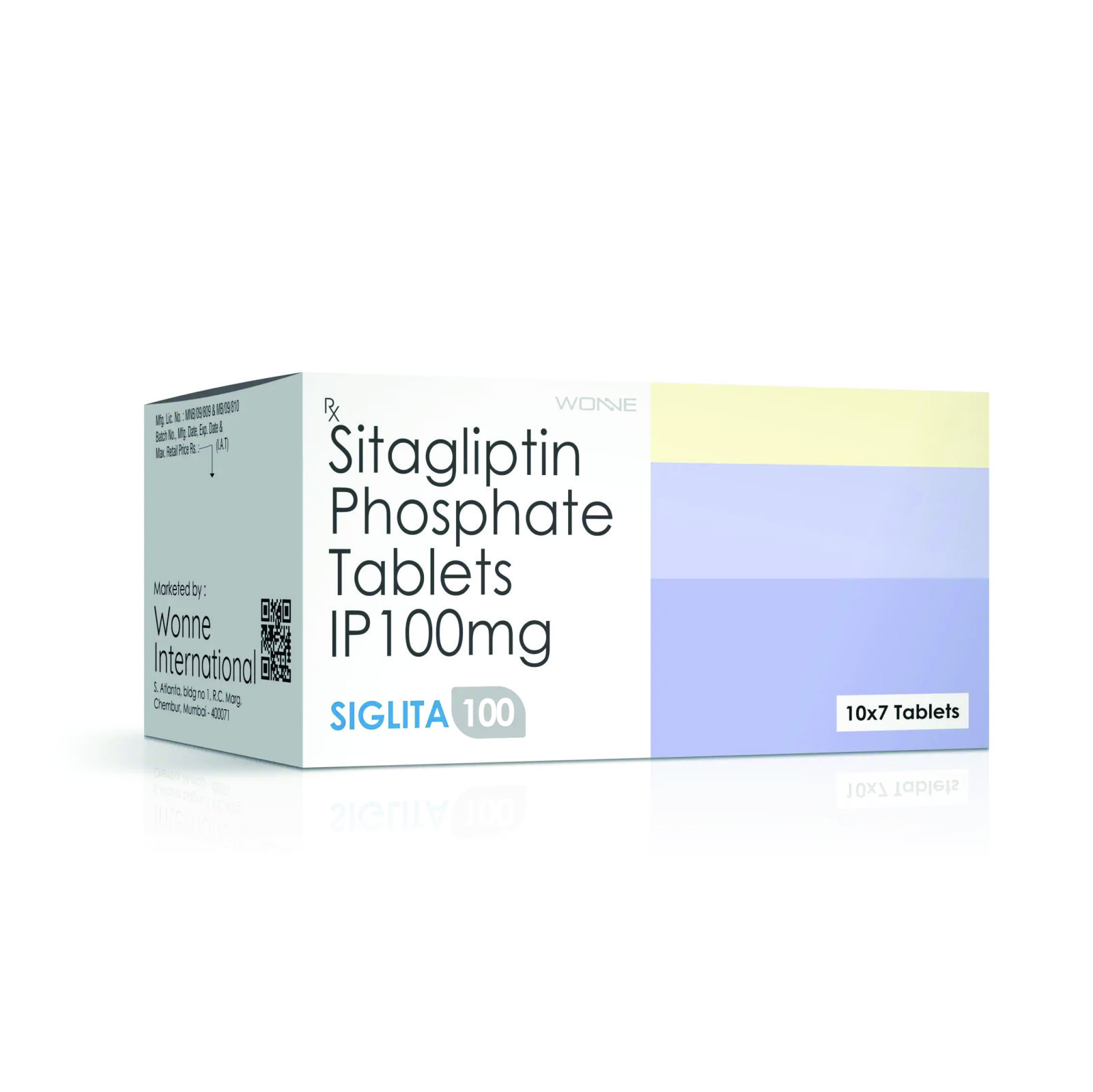 Sitagliptin Phosphate Tablets IP 100 Mg