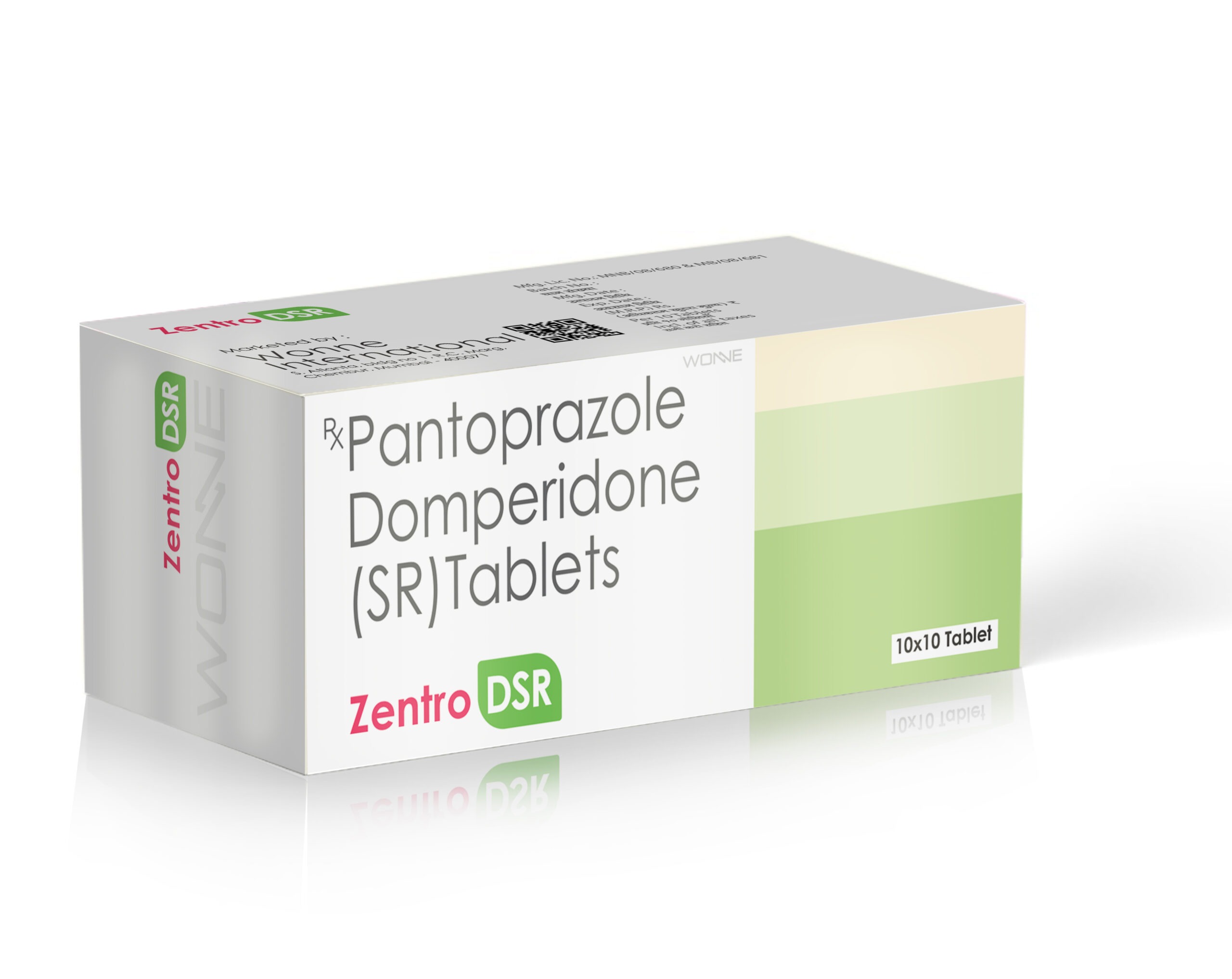 Pantoprazole Domperidome SR Tablets - Zentro DSR Tablets - Wonne International
