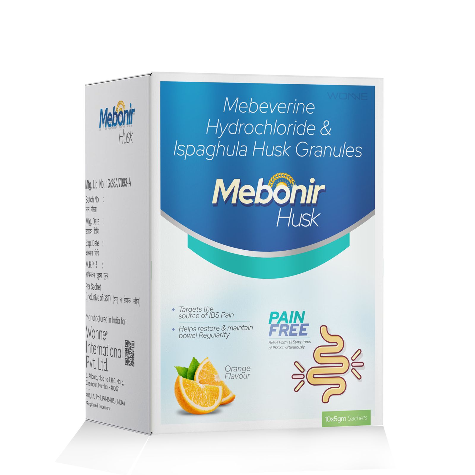 Mebeverine Hydrochloride & Ispaghula Husk Granules