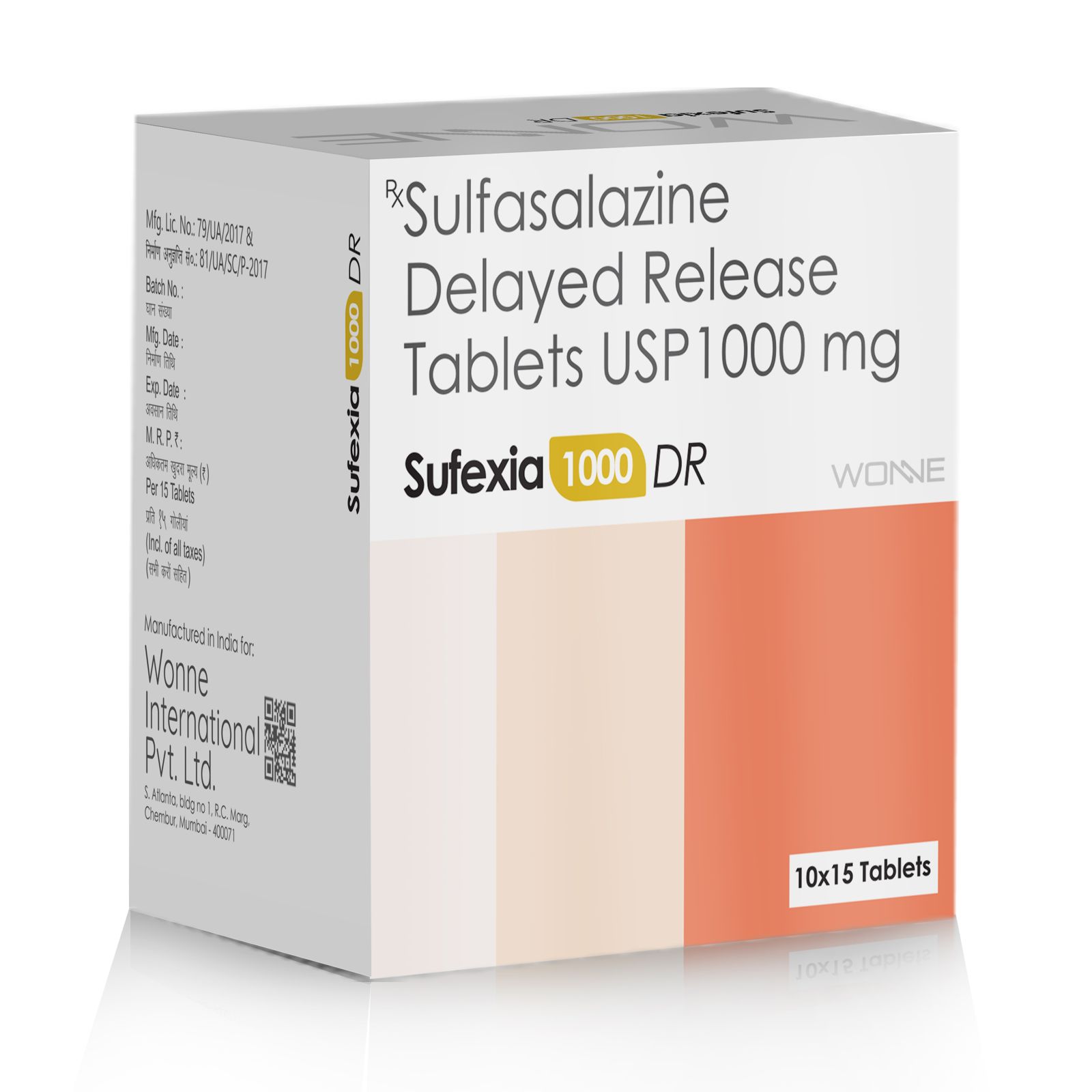 Sulfasalazine 1000 mg Delayed Release Tablets
