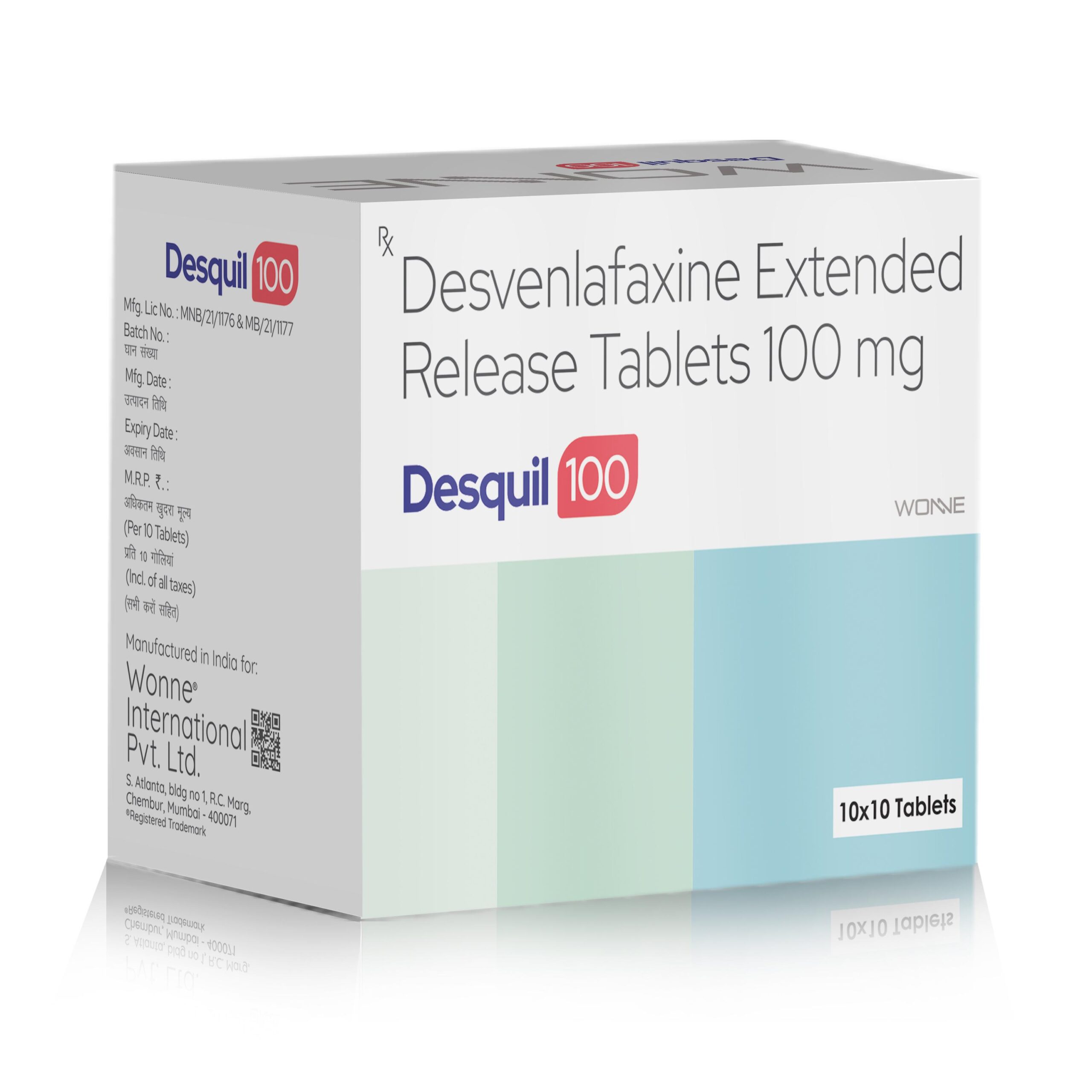 Desvenlafaxine Extended Release Tablets 100Mg