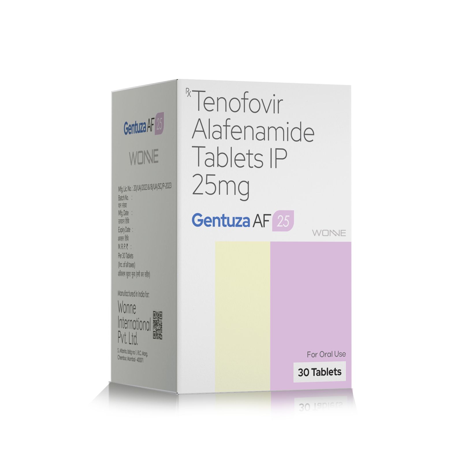 Tenofovir Alafenamide Tablets IP 25 Mg