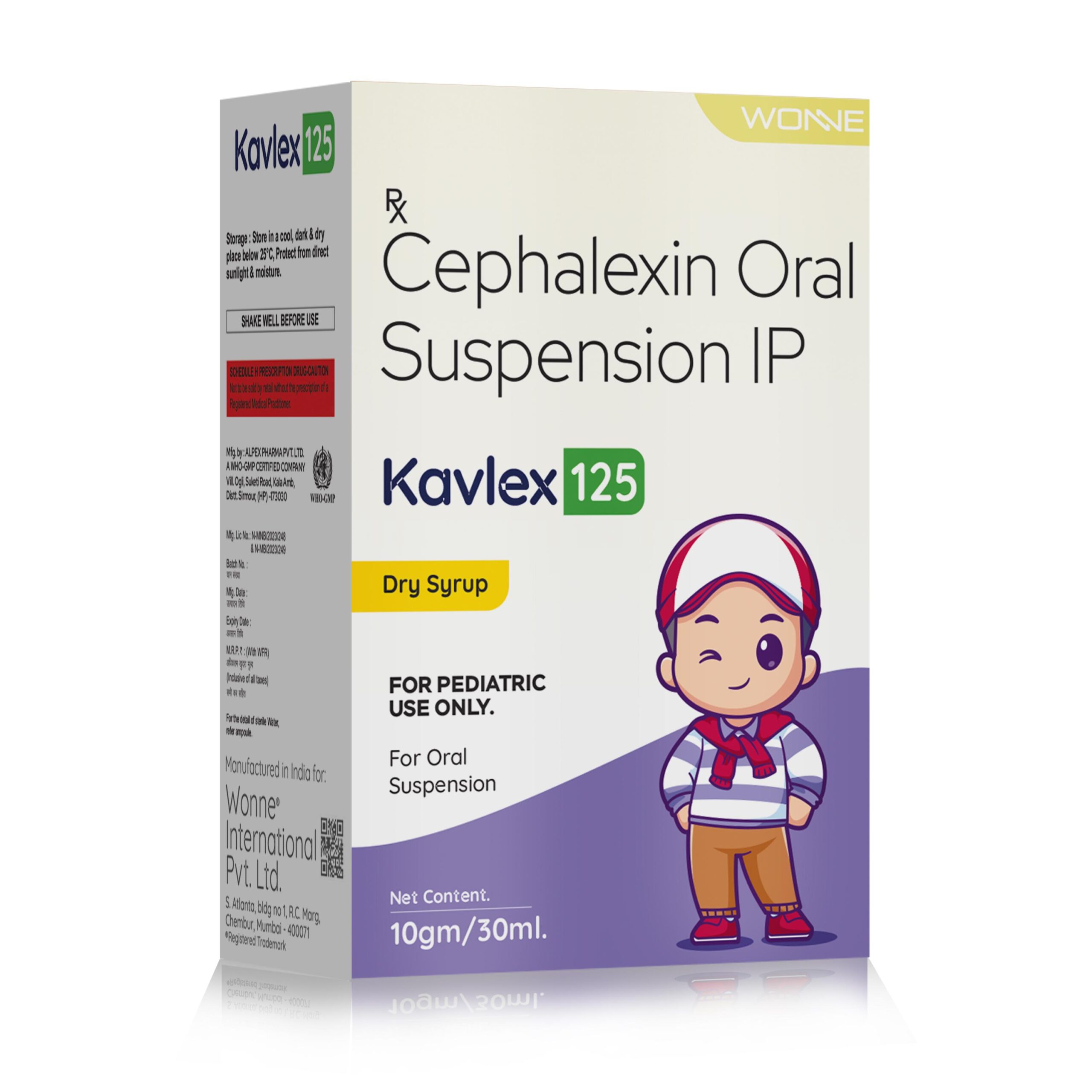 Cephalexin Oral Suspension IP 125Mg