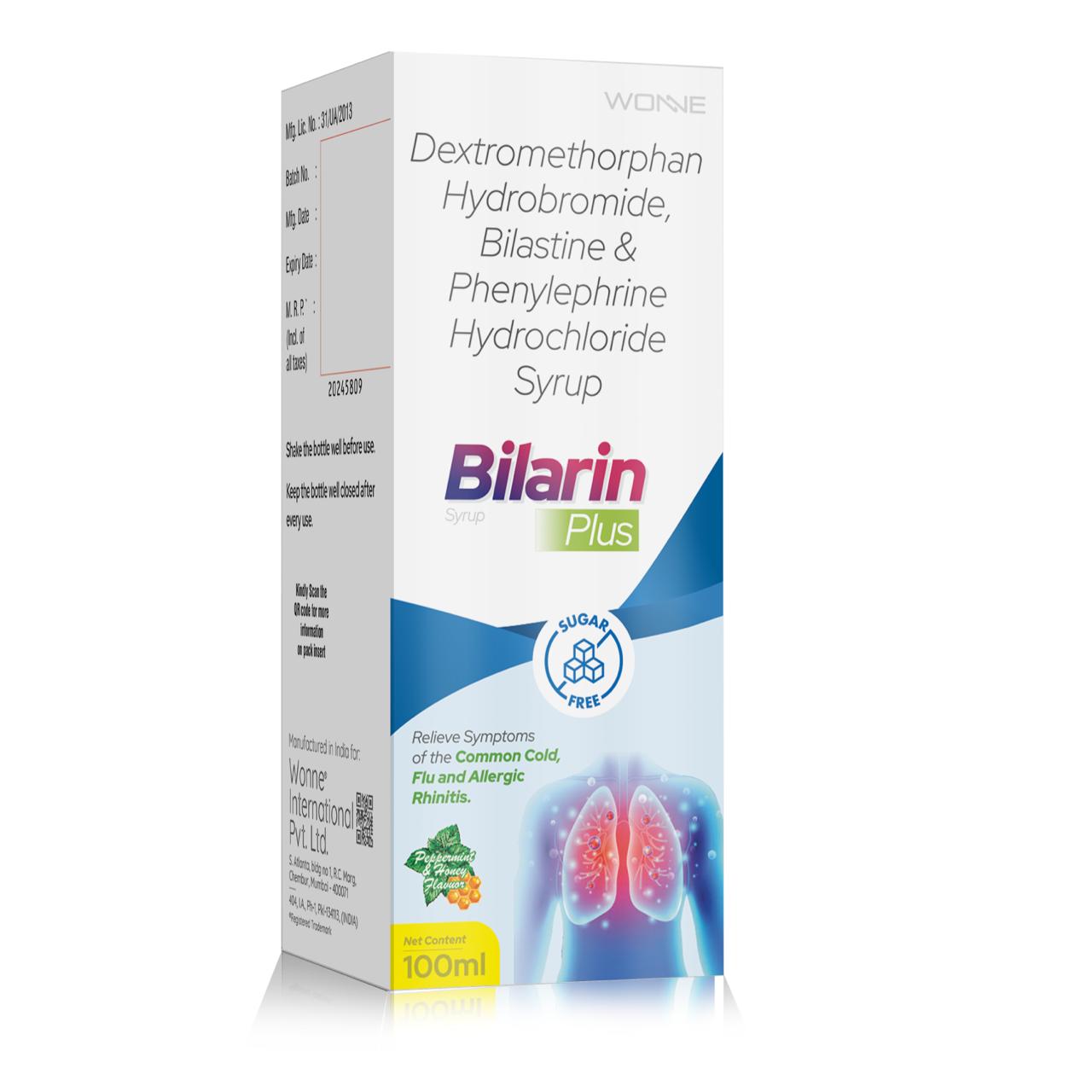 Dextromethorphan Hydrobromide Bilastine & Phenylephrine Hydrochloride Syrup