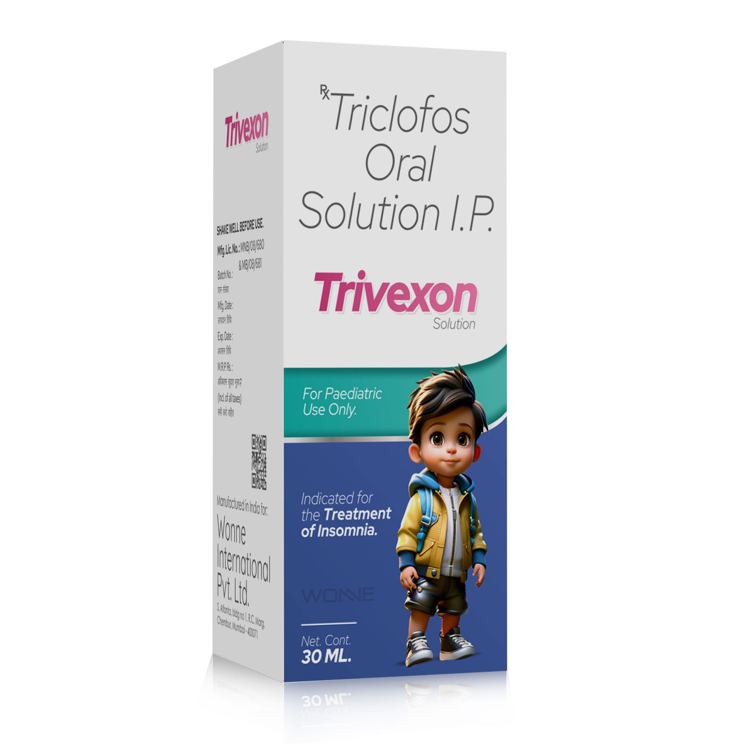 Triclofos Oral Suspension IP 500Mg - Wonne International