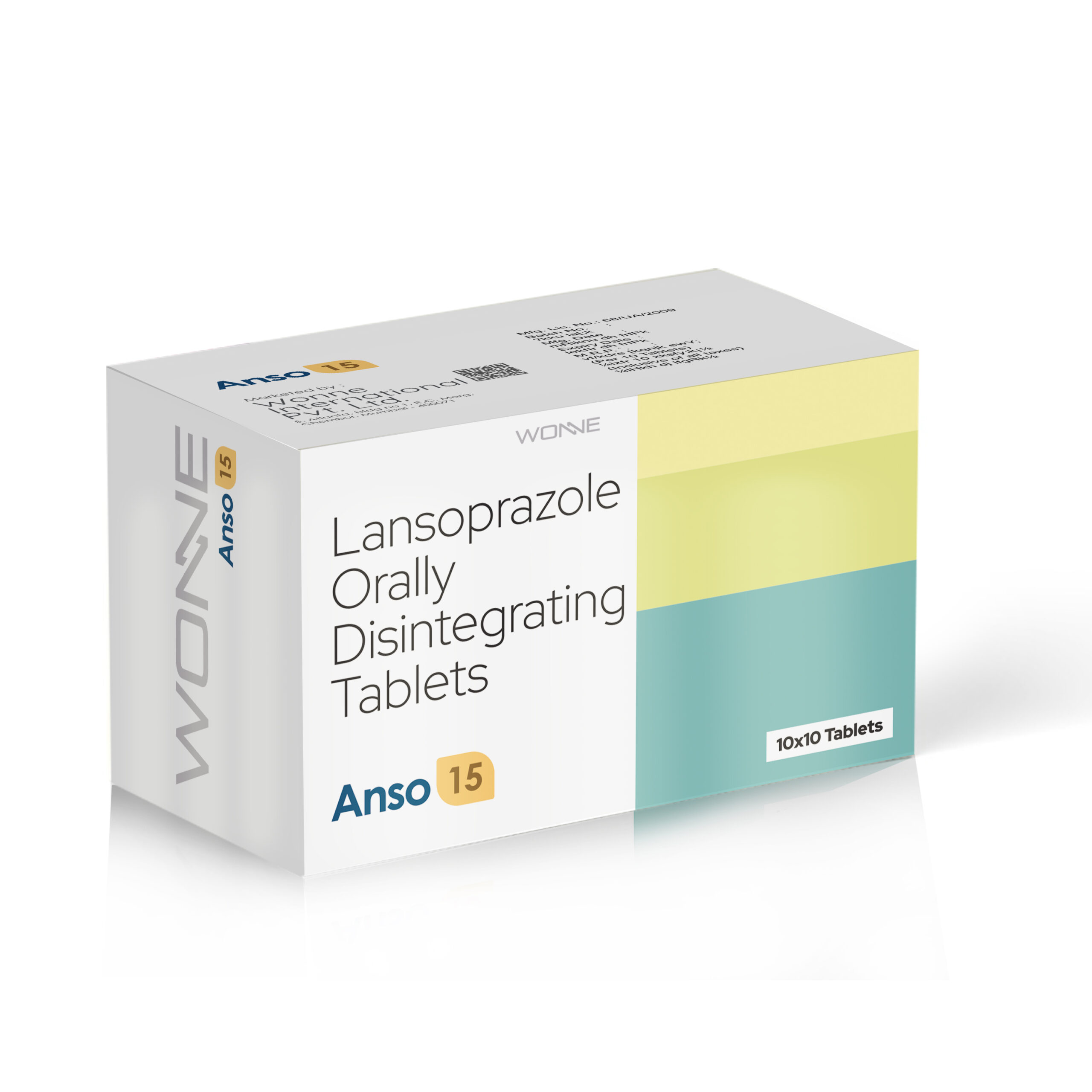 Lansoprazole 15 MG Orally Disintegrating Tablets - Anso 15 Tablets - Wonne International