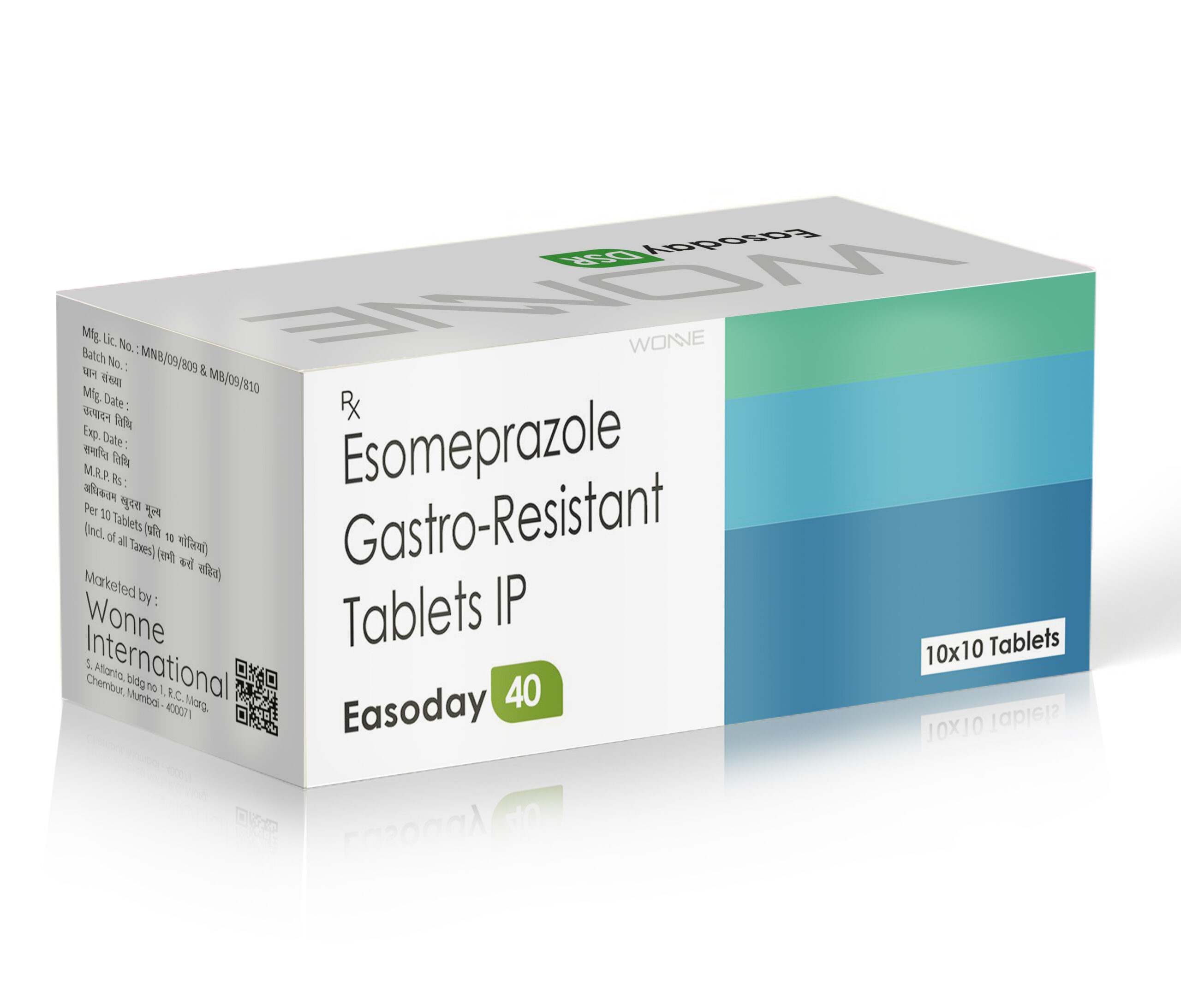 Esomeprazole Gastro-Resistant Tablets IP 40MG – Easoday 40 Tablets - Wonne International
