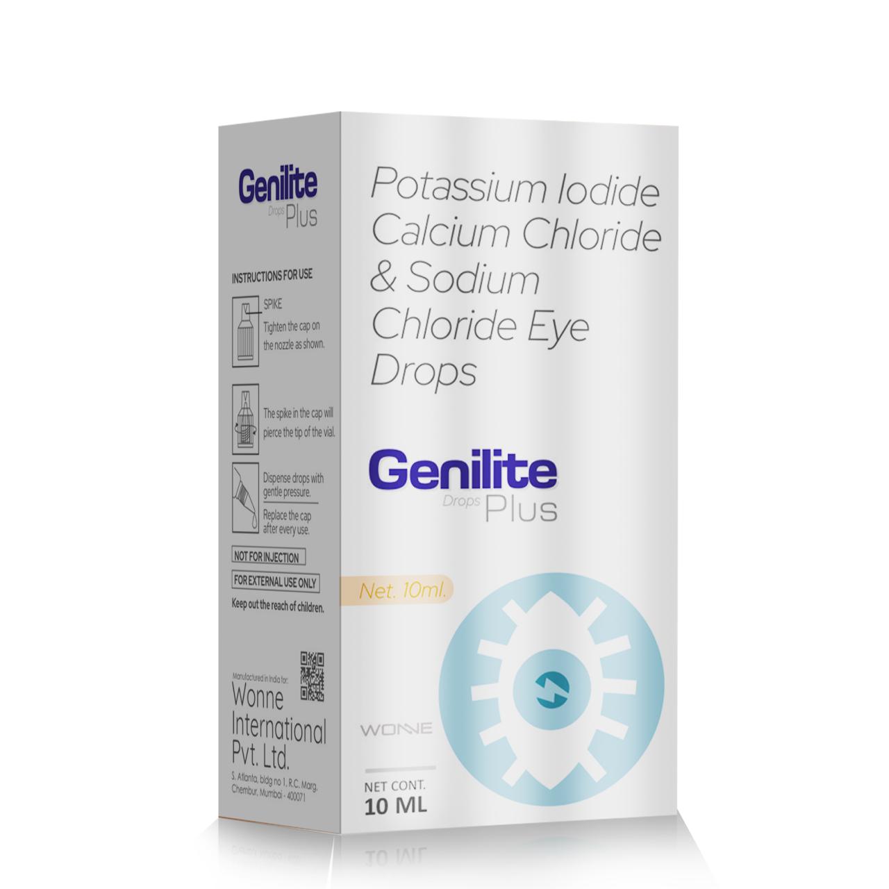 Potassium Iodide Calcium Chloride & Sodium Chloride Eyes Drops - GENILITE PLUS Eye Drop - Wonne International