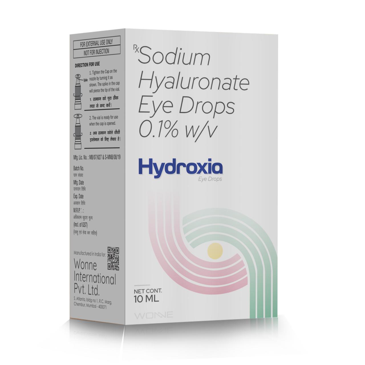 Sodium Hyaluronate Eye Drops - HYDROXIA Eye Drops - Wonne International