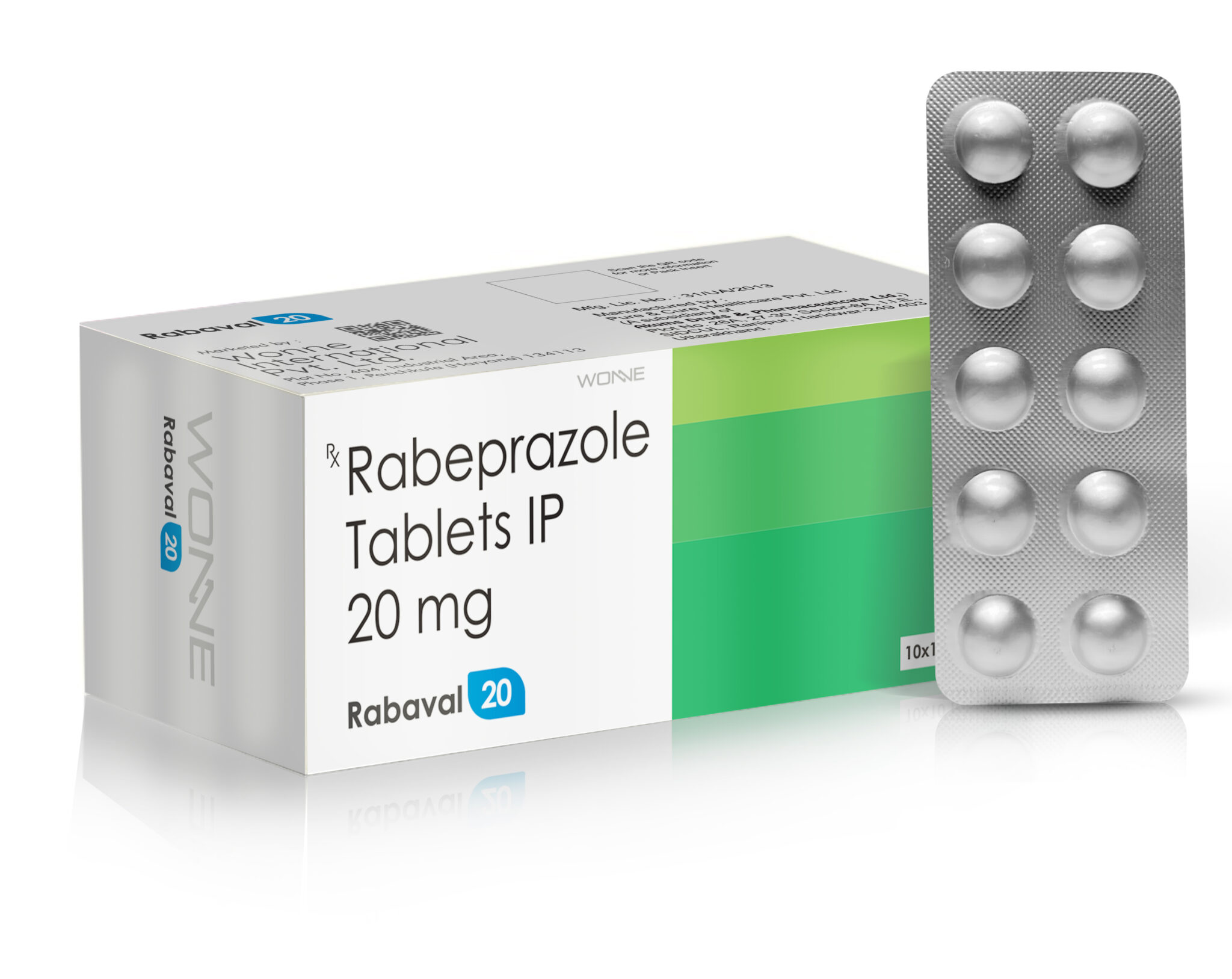 Rabeprazole Tablets IP 20 MG - Rabaval 20 Tablets