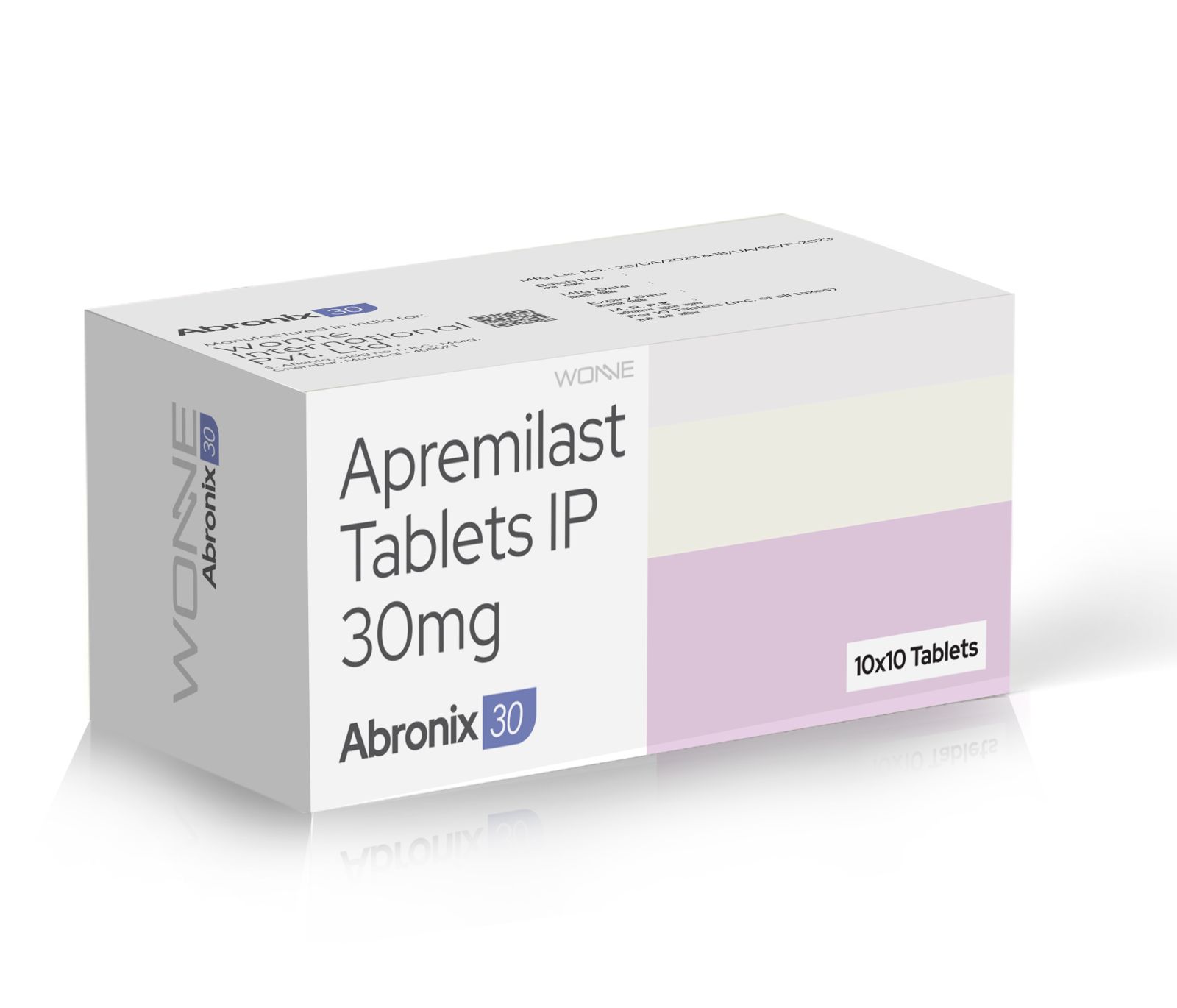 Apremilast Tablets IP 30 Mg - ABRONIX 30 Tablets - Wonne International