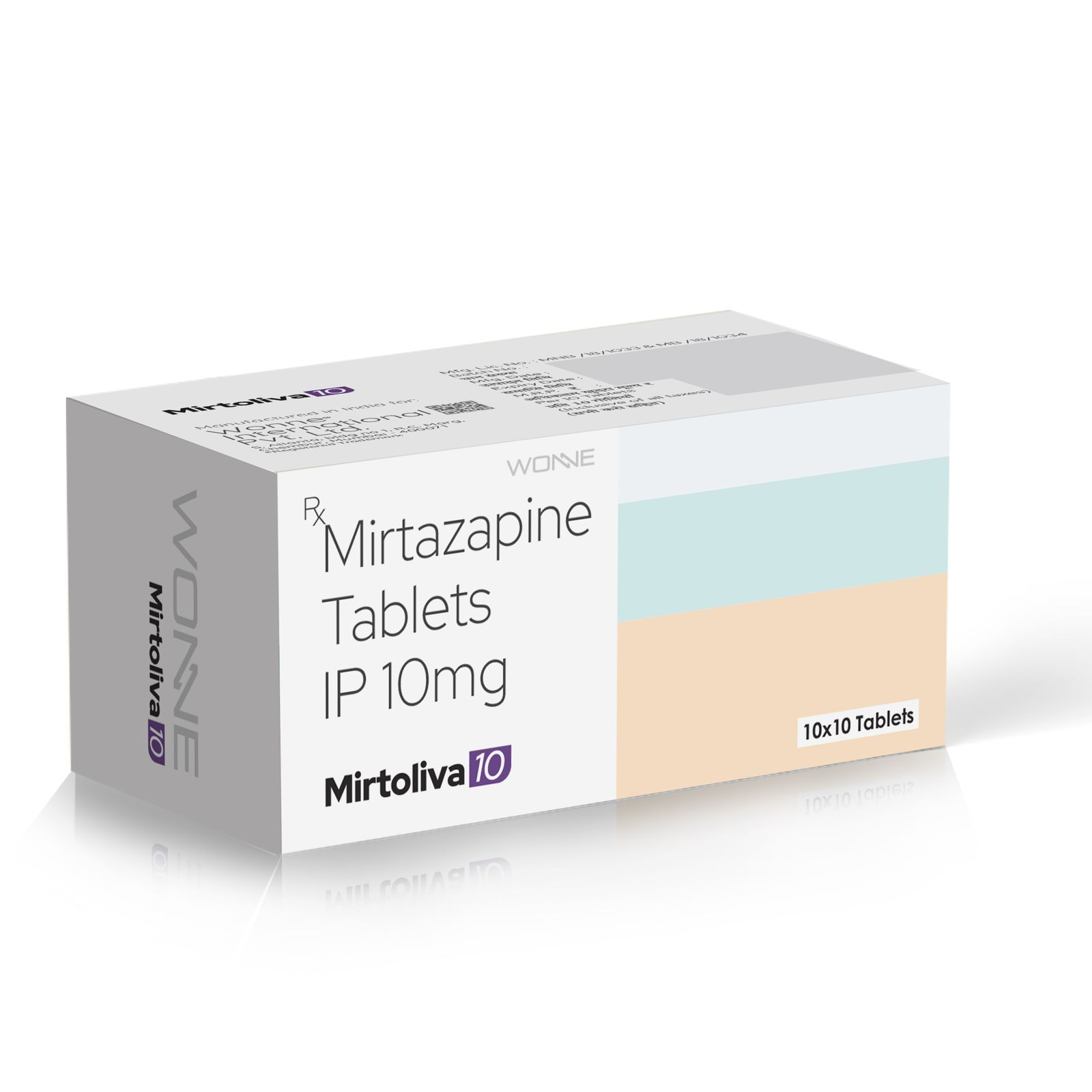 Mirtazapine Tablets IP 10 Mg - MIRTOLIVA 10 Tablets - Wonne International