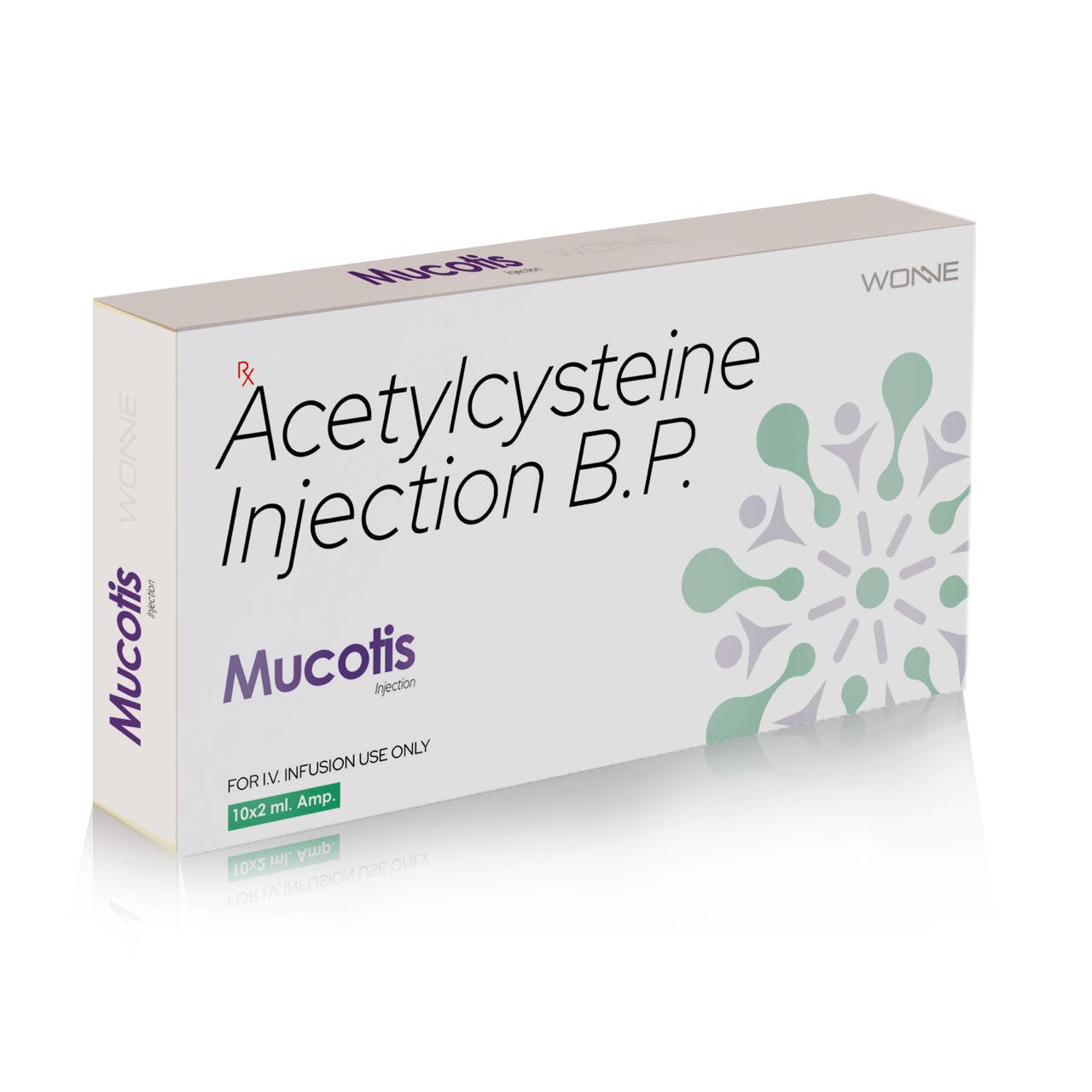 Acetylcysteine Injection BP 200Mg - MUCOTIS Injection - Wonne International