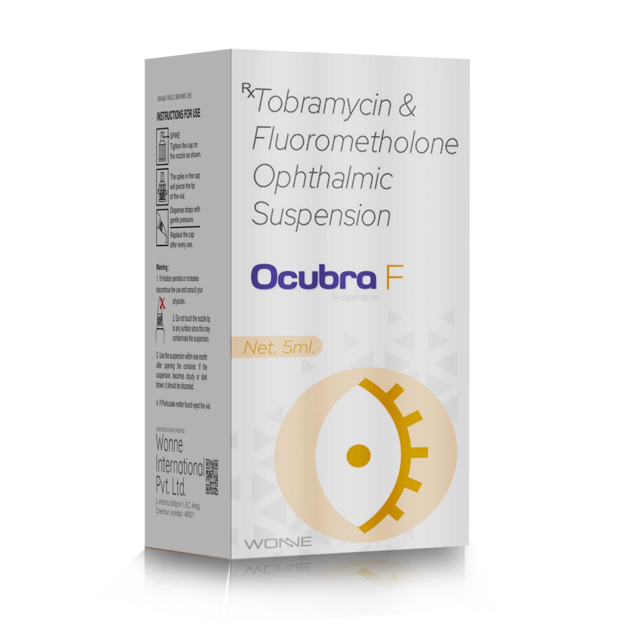 Tobramycin & Fluorometholone Ophthalmic Suspension - OCUBRA F Eye Drop - Wonne International