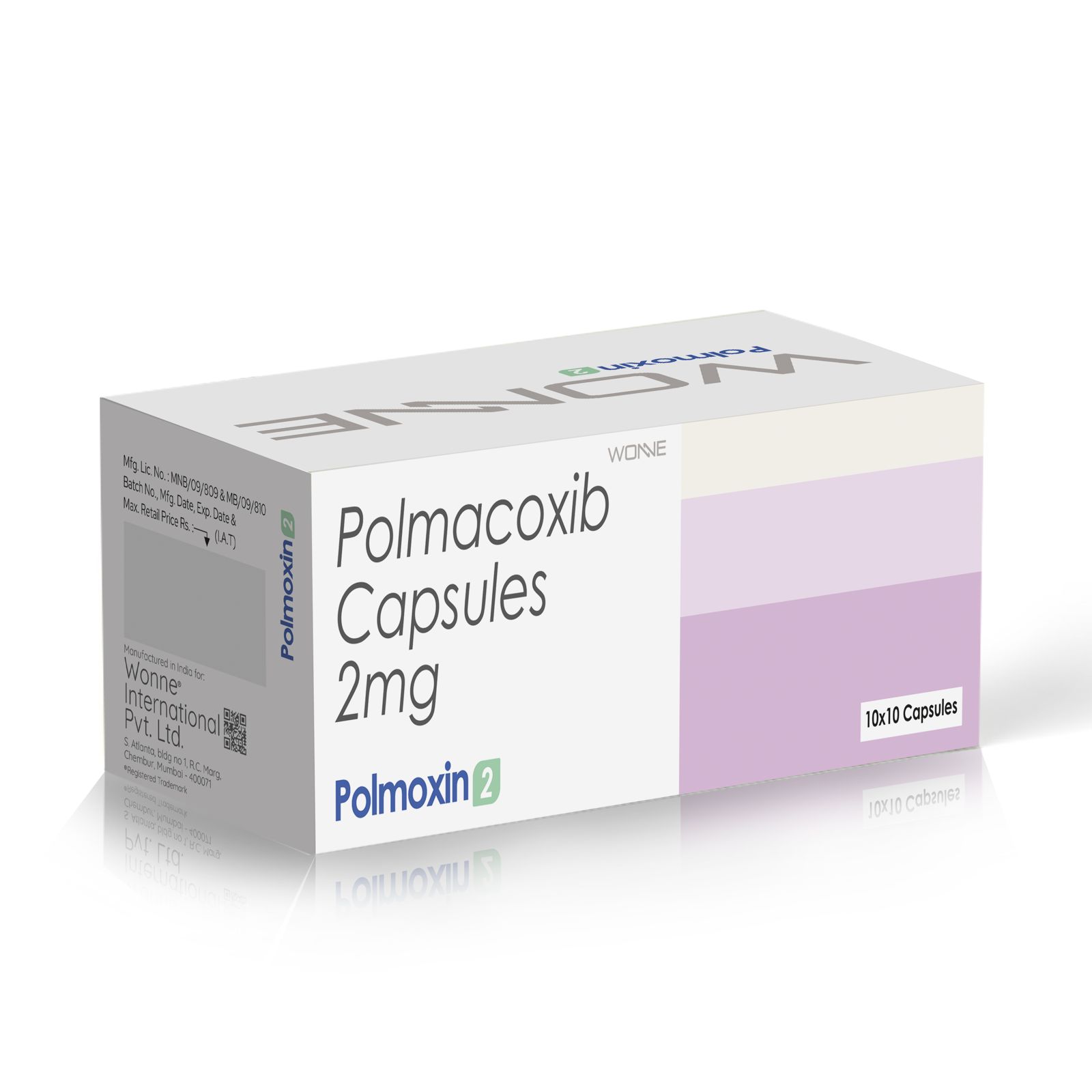 Polmacoxib Capsules 2Mg - POLMOXIN 2 Capsules - Wonne International