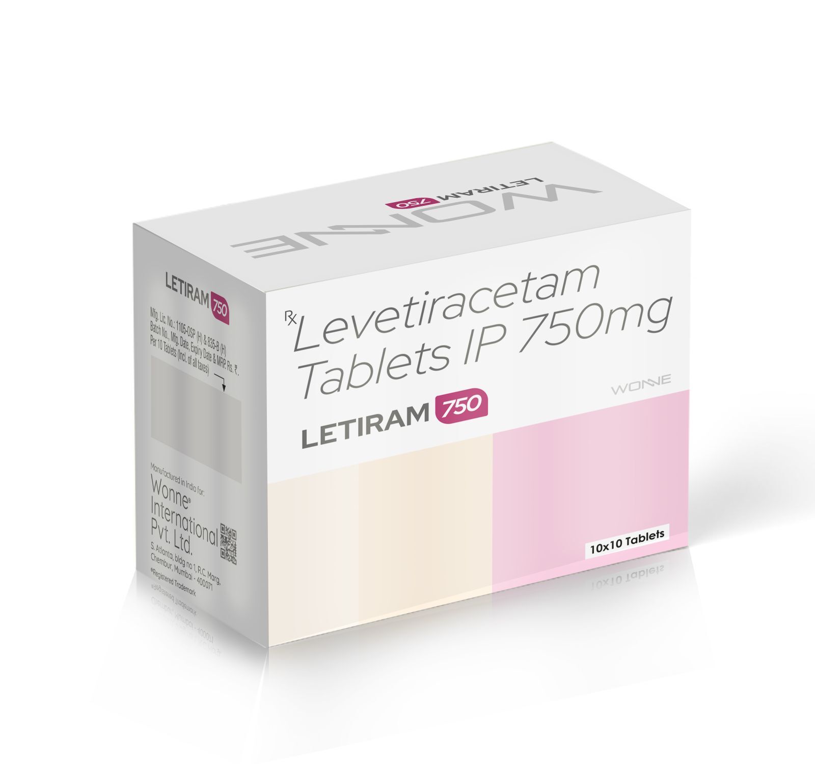 Levetiracetam Tablets IP750 Mg - LETIRAM 750 Tablets - Wonne International