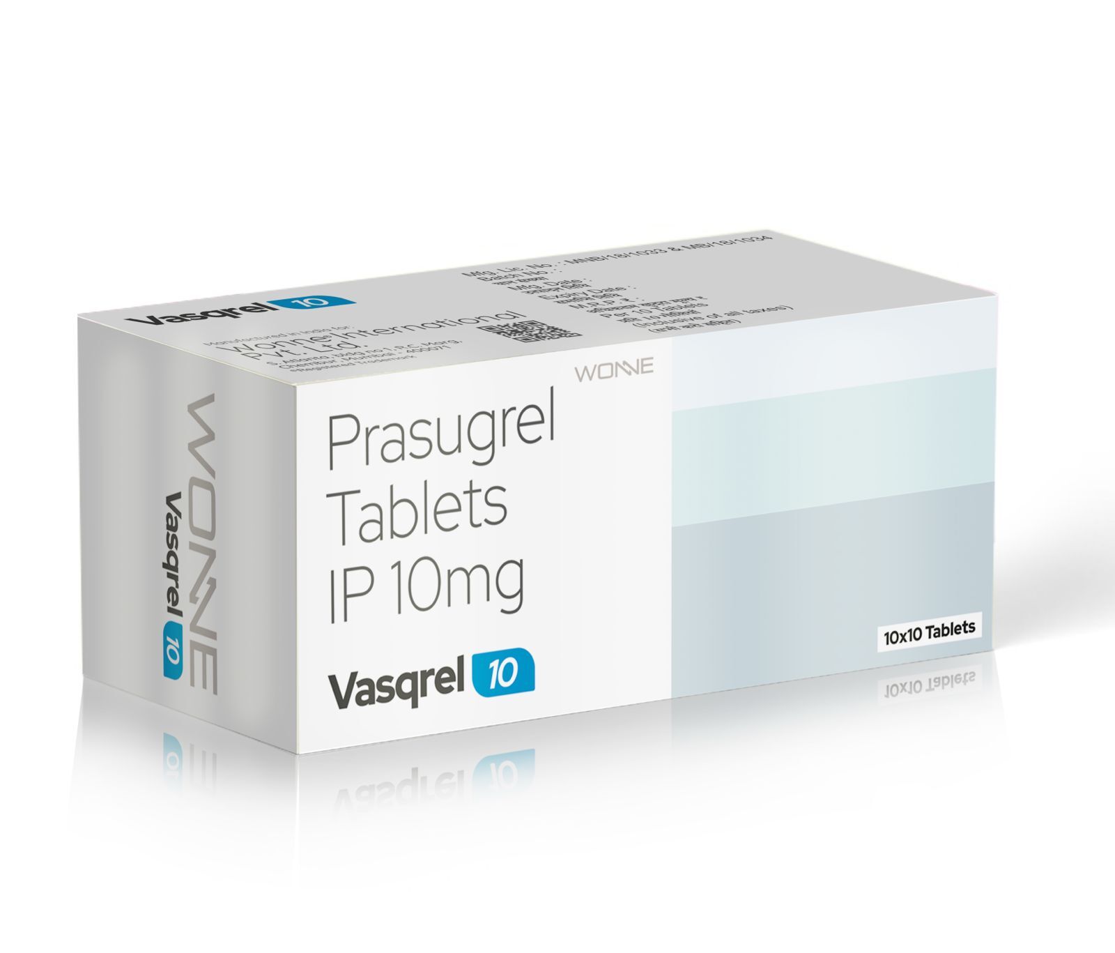 Prasugrel Tablets IP 10MG - VASQREL 10 Tablets - Wonne International