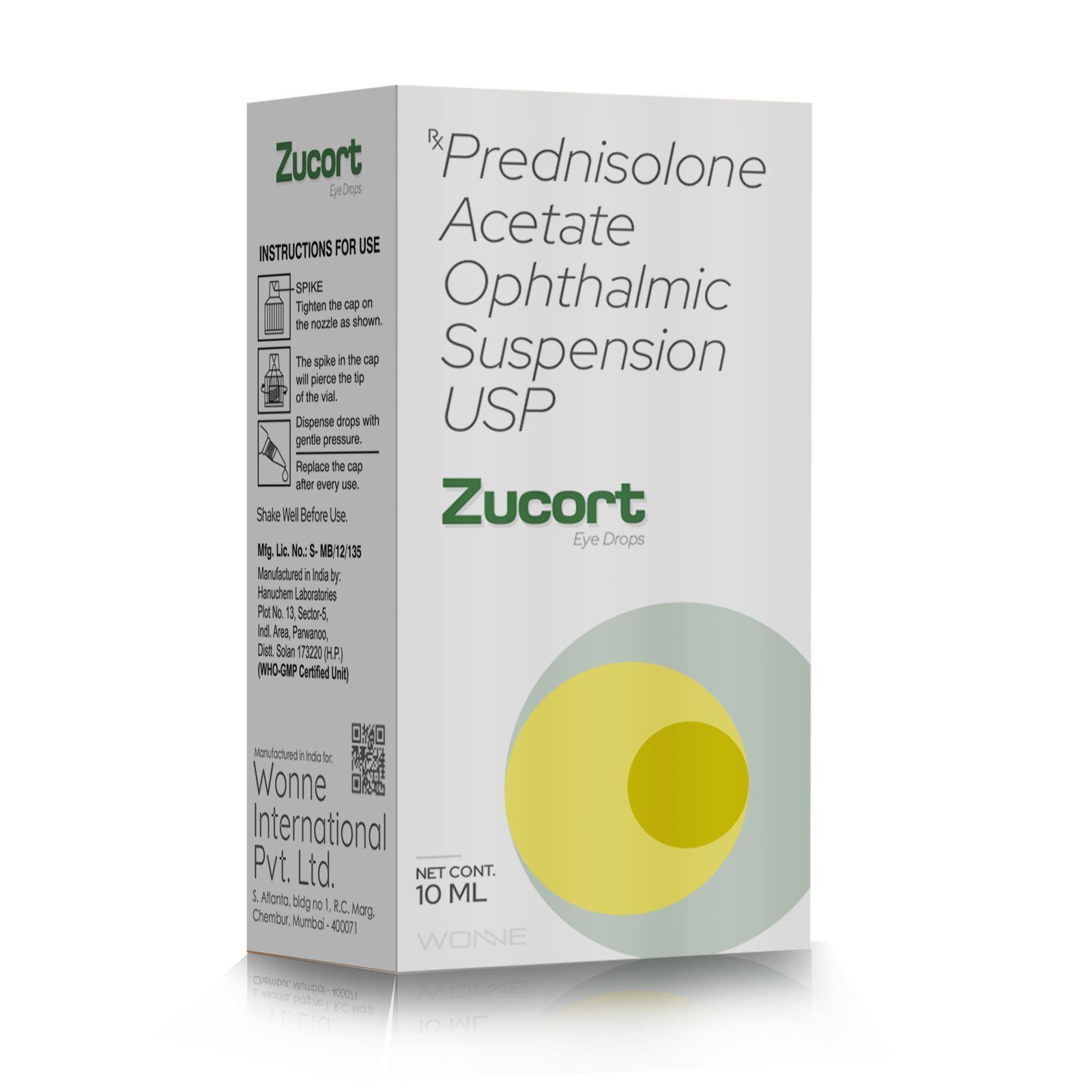 Prednisolone Acetate Ophthalmic Suspension USP - ZUCORT Eye Drop - Wonne International